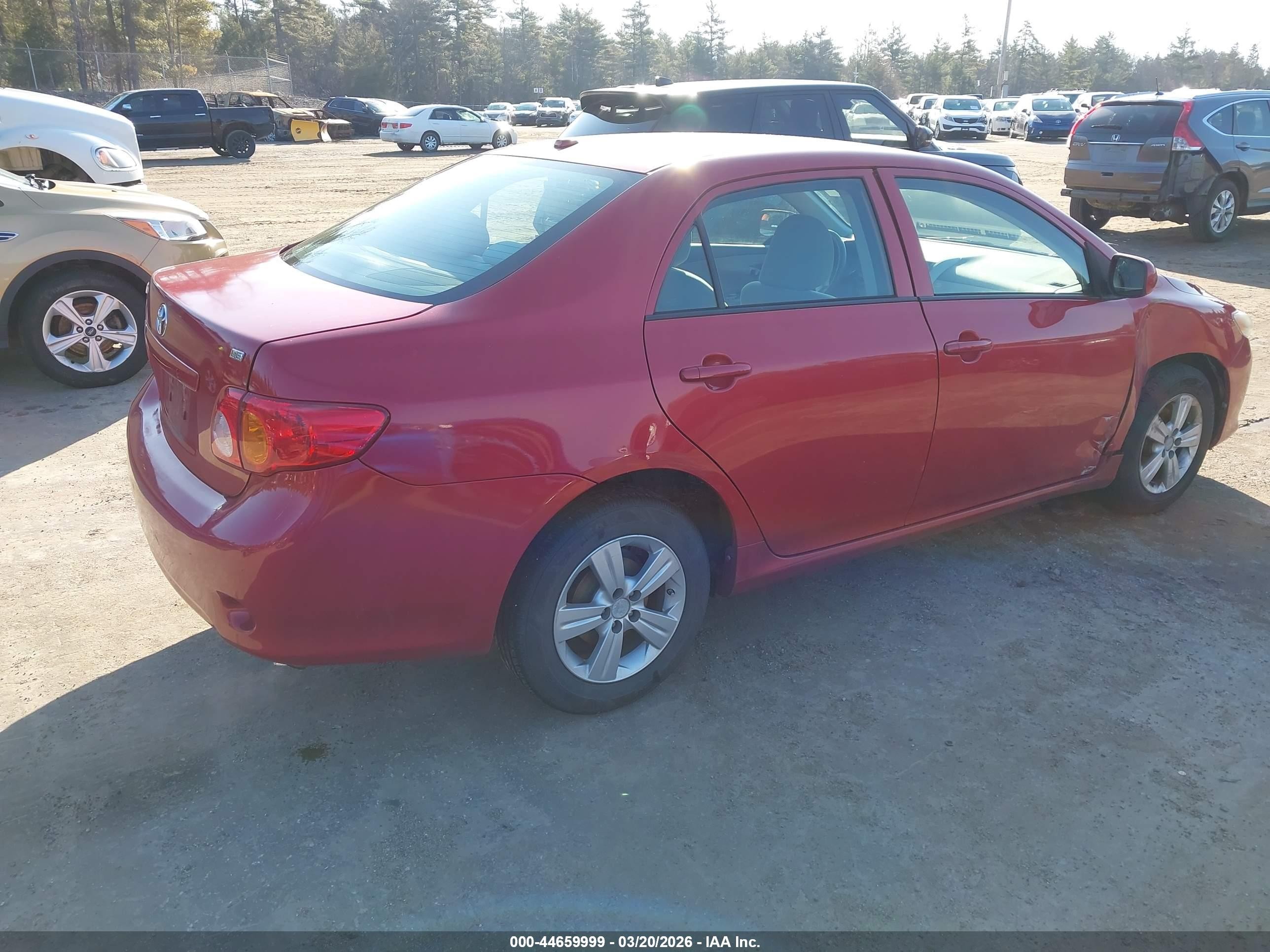 2010 Toyota Corolla Le Red vin: 1NXBU4EE3AZ294847