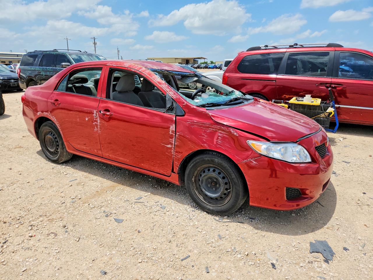 2010 Toyota Corolla Le Красный vin: 1NXBU4EE3AZ295013