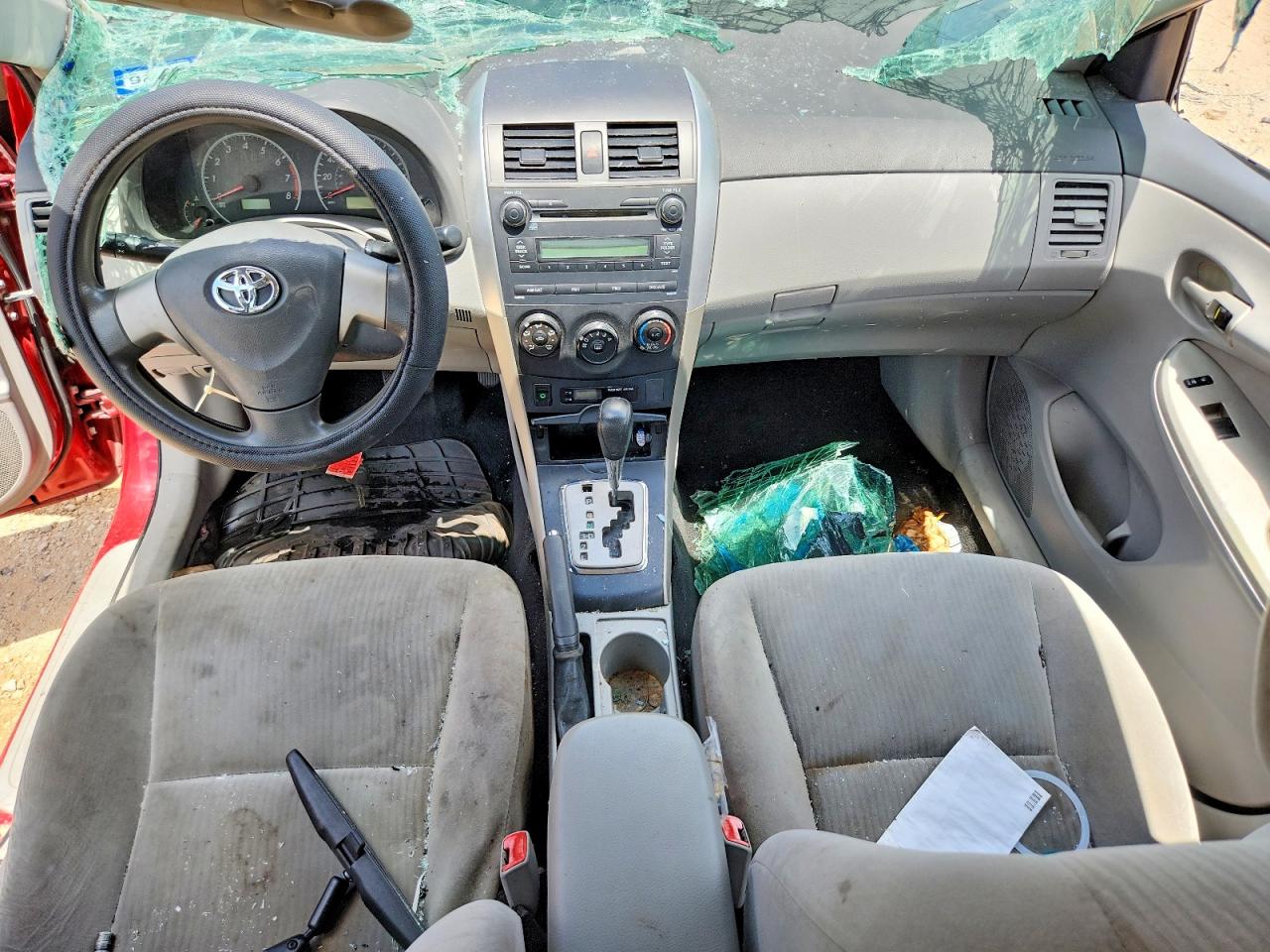 2010 Toyota Corolla Le Красный vin: 1NXBU4EE3AZ295013