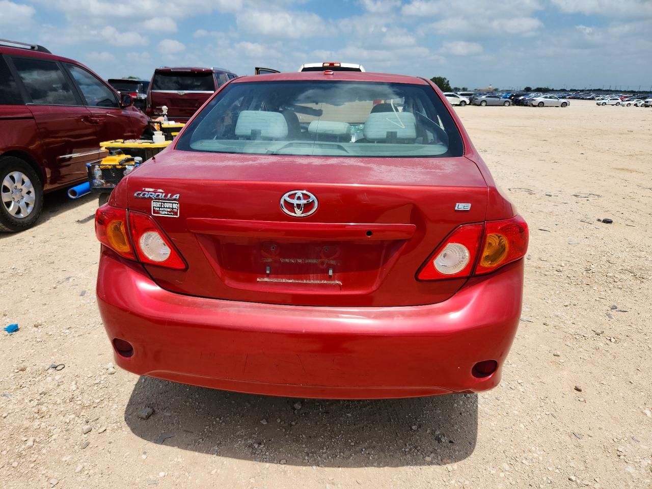 2010 Toyota Corolla Le Красный vin: 1NXBU4EE3AZ295013