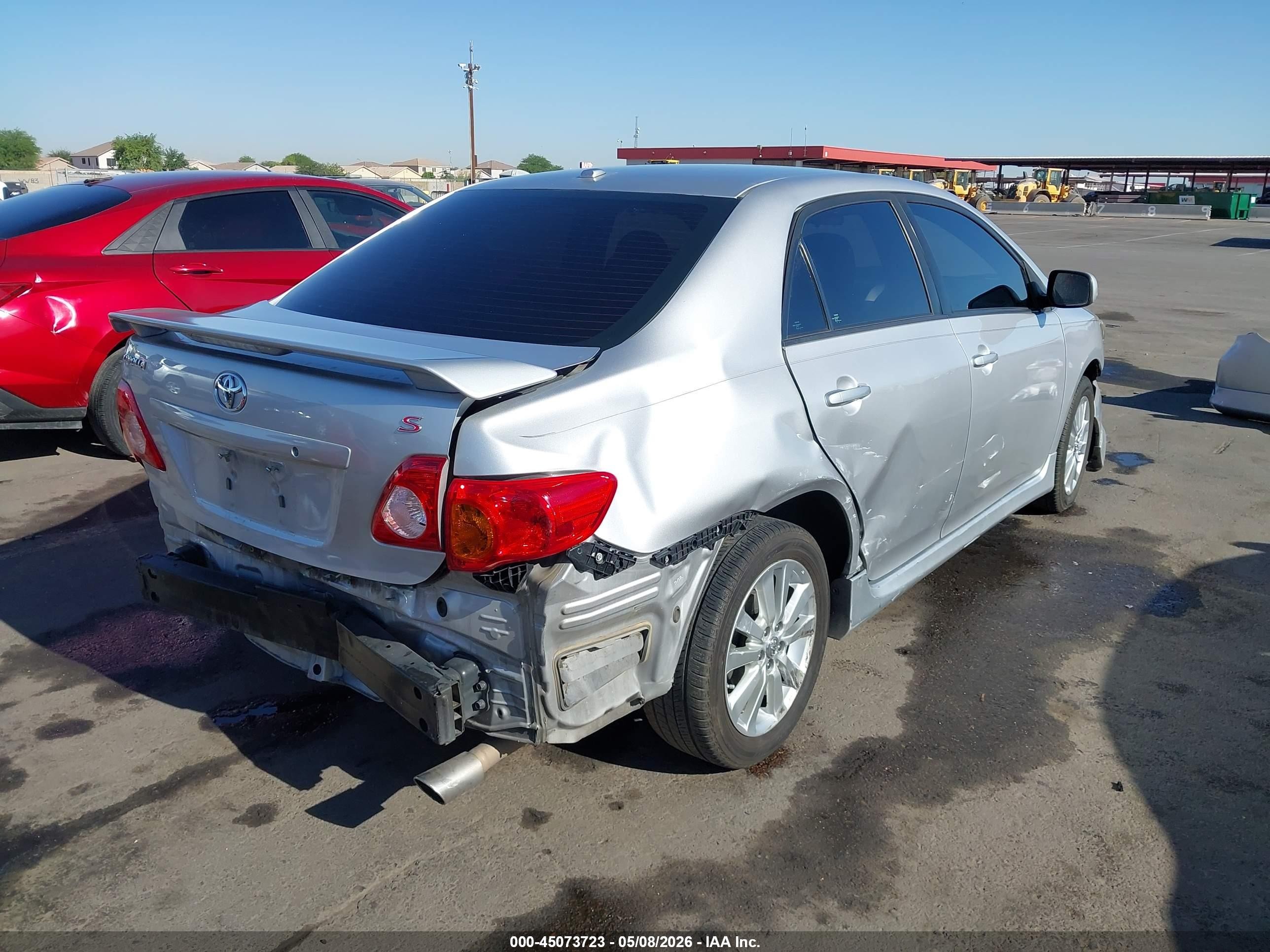 2010 Toyota Corolla S Silver vin: 1NXBU4EE3AZ296162