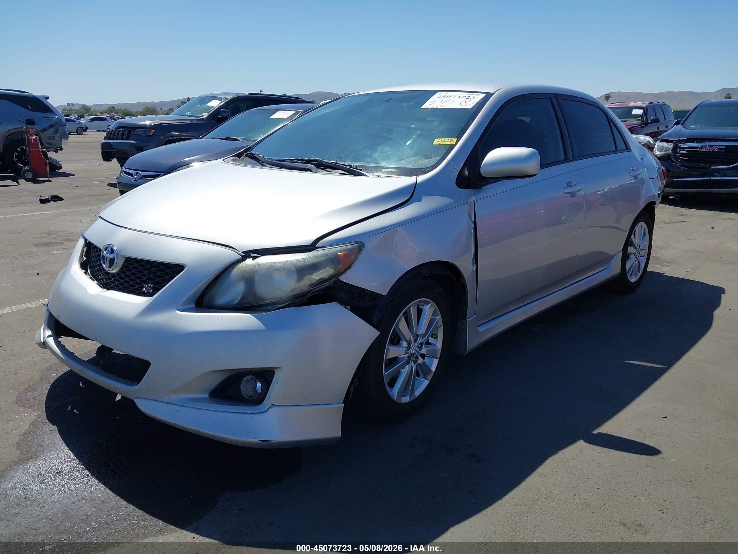 2010 Toyota Corolla S Silver vin: 1NXBU4EE3AZ296162