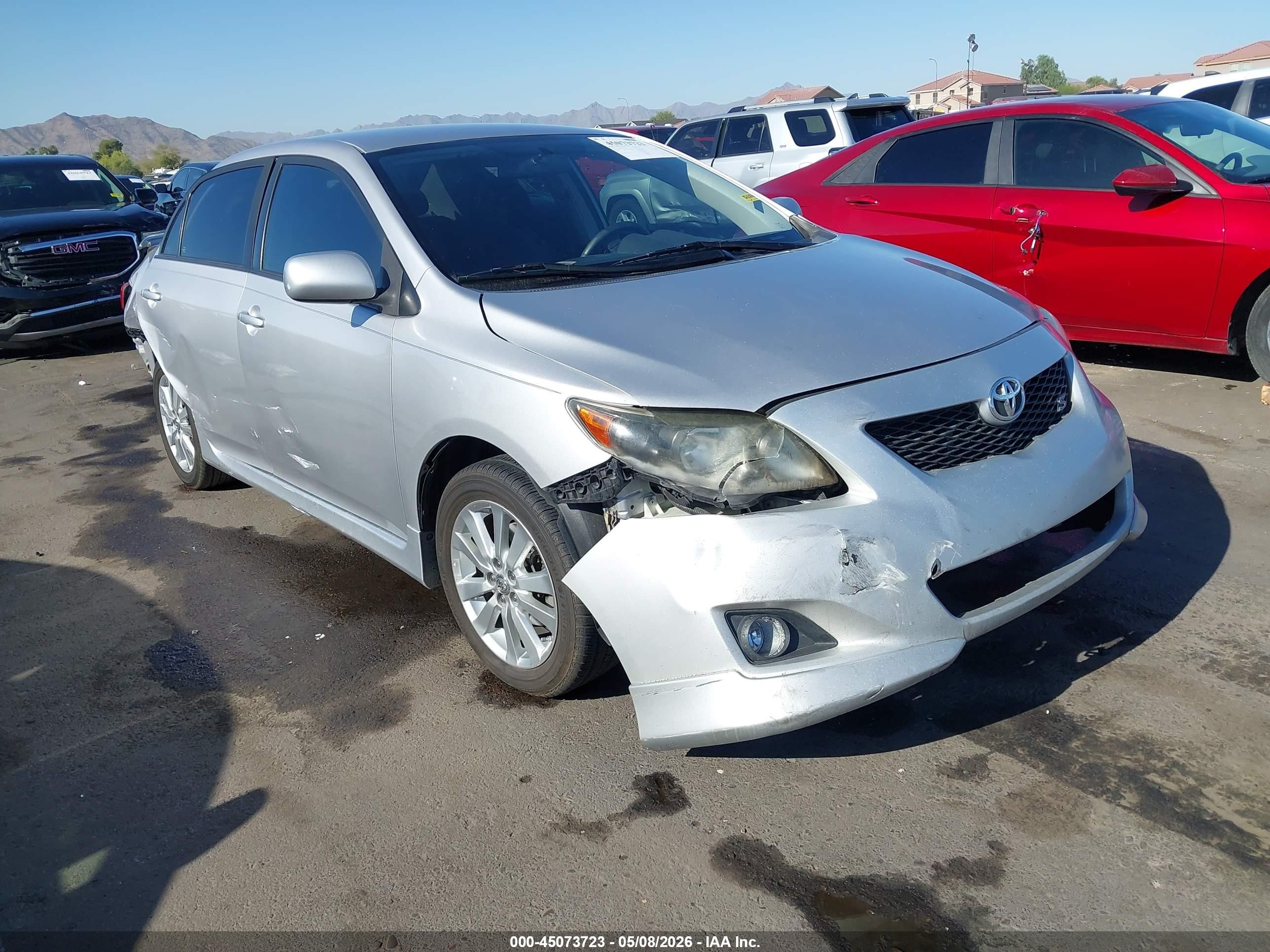 2010 Toyota Corolla S Silver vin: 1NXBU4EE3AZ296162