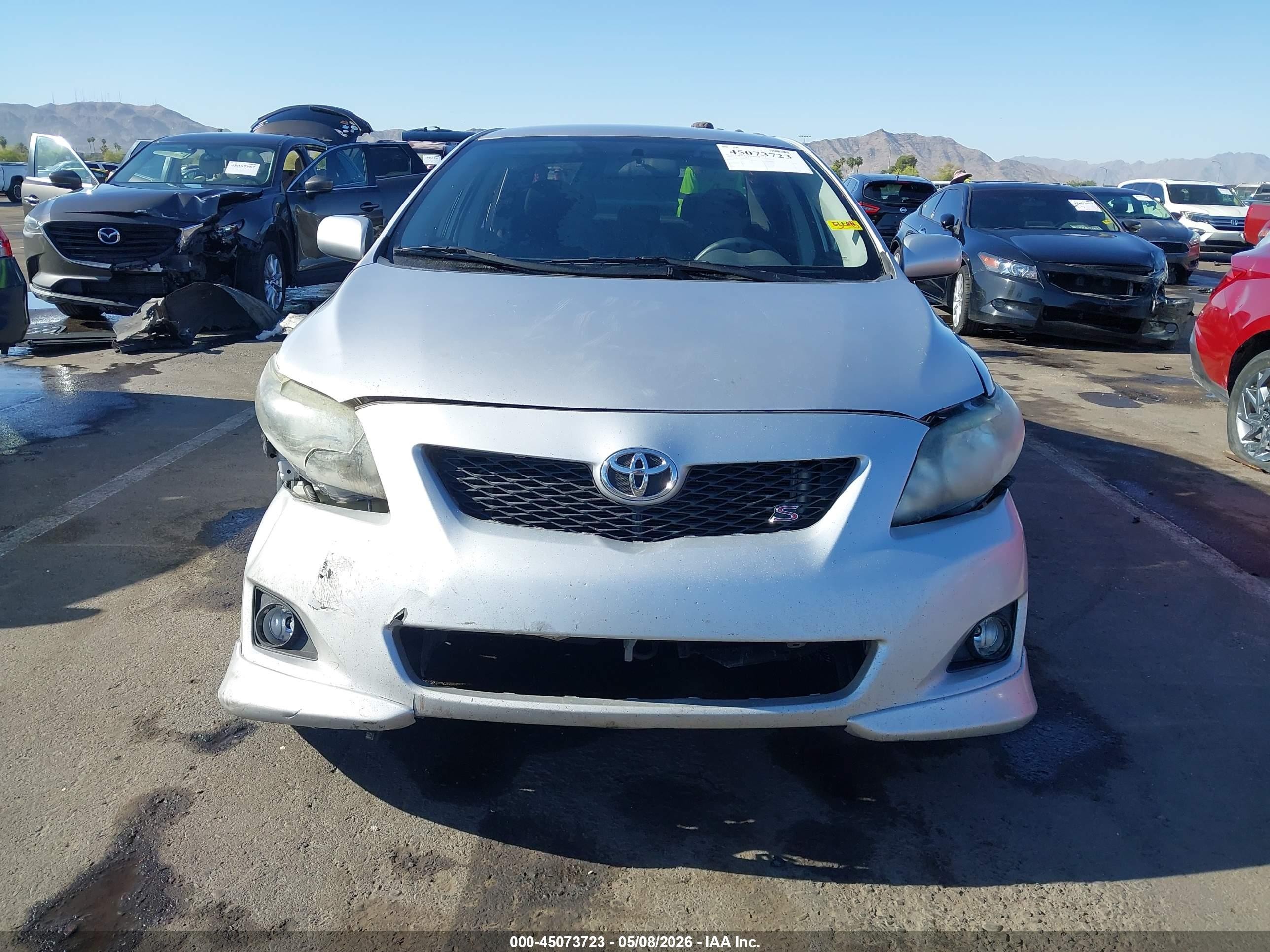 2010 Toyota Corolla S Silver vin: 1NXBU4EE3AZ296162