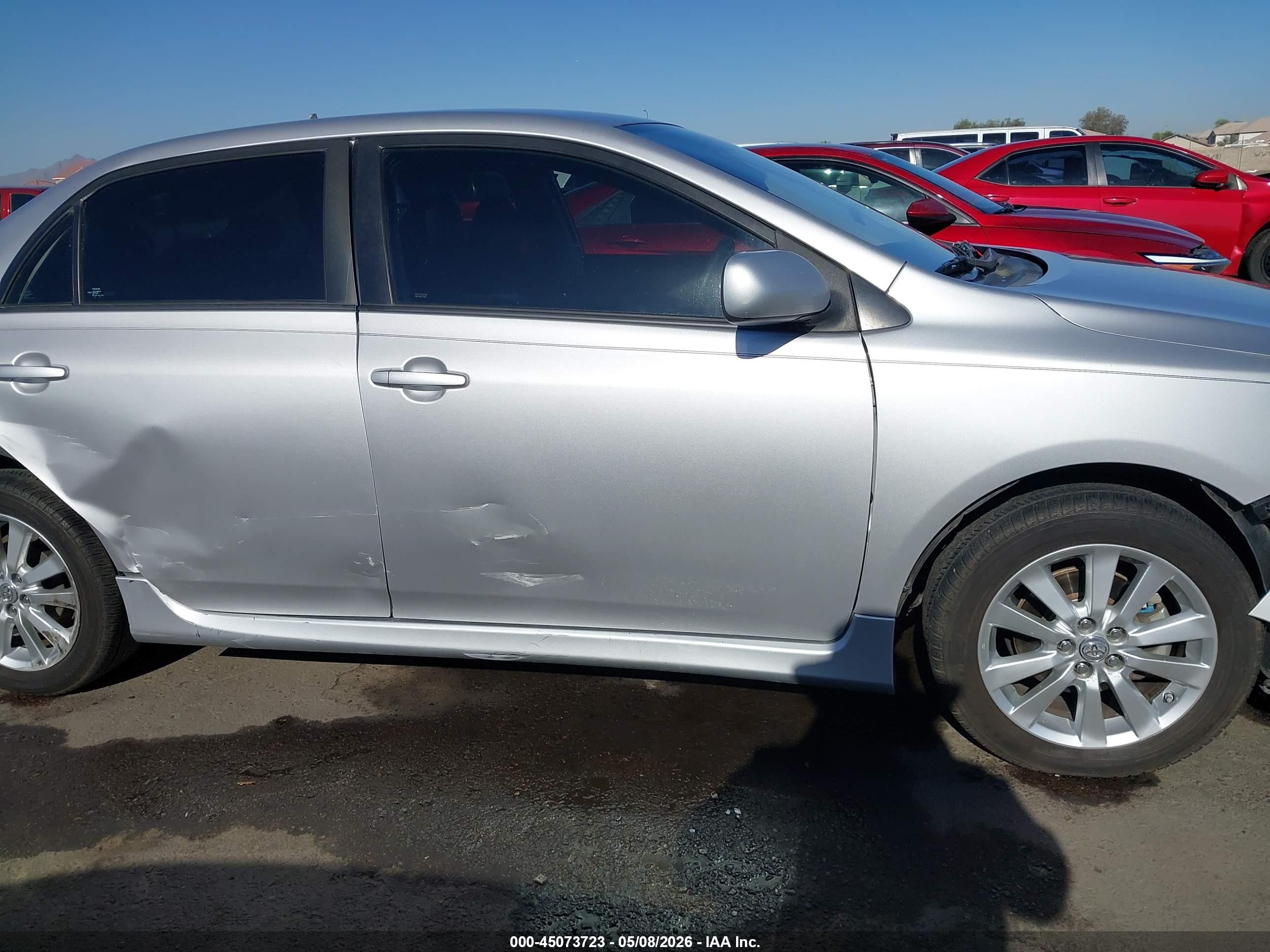 2010 Toyota Corolla S Silver vin: 1NXBU4EE3AZ296162