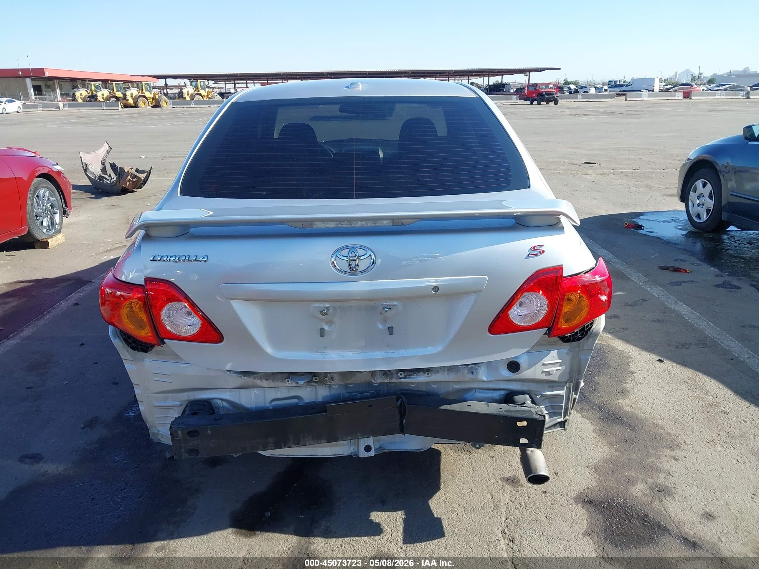 2010 Toyota Corolla S Silver vin: 1NXBU4EE3AZ296162