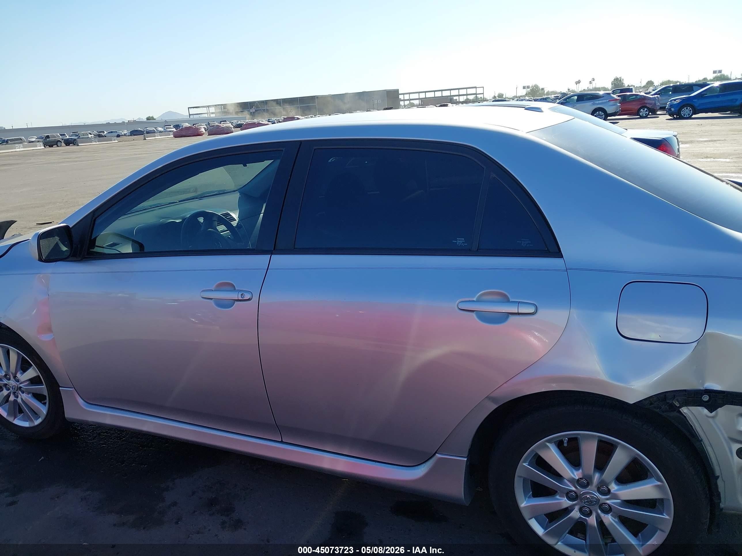 2010 Toyota Corolla S Silver vin: 1NXBU4EE3AZ296162