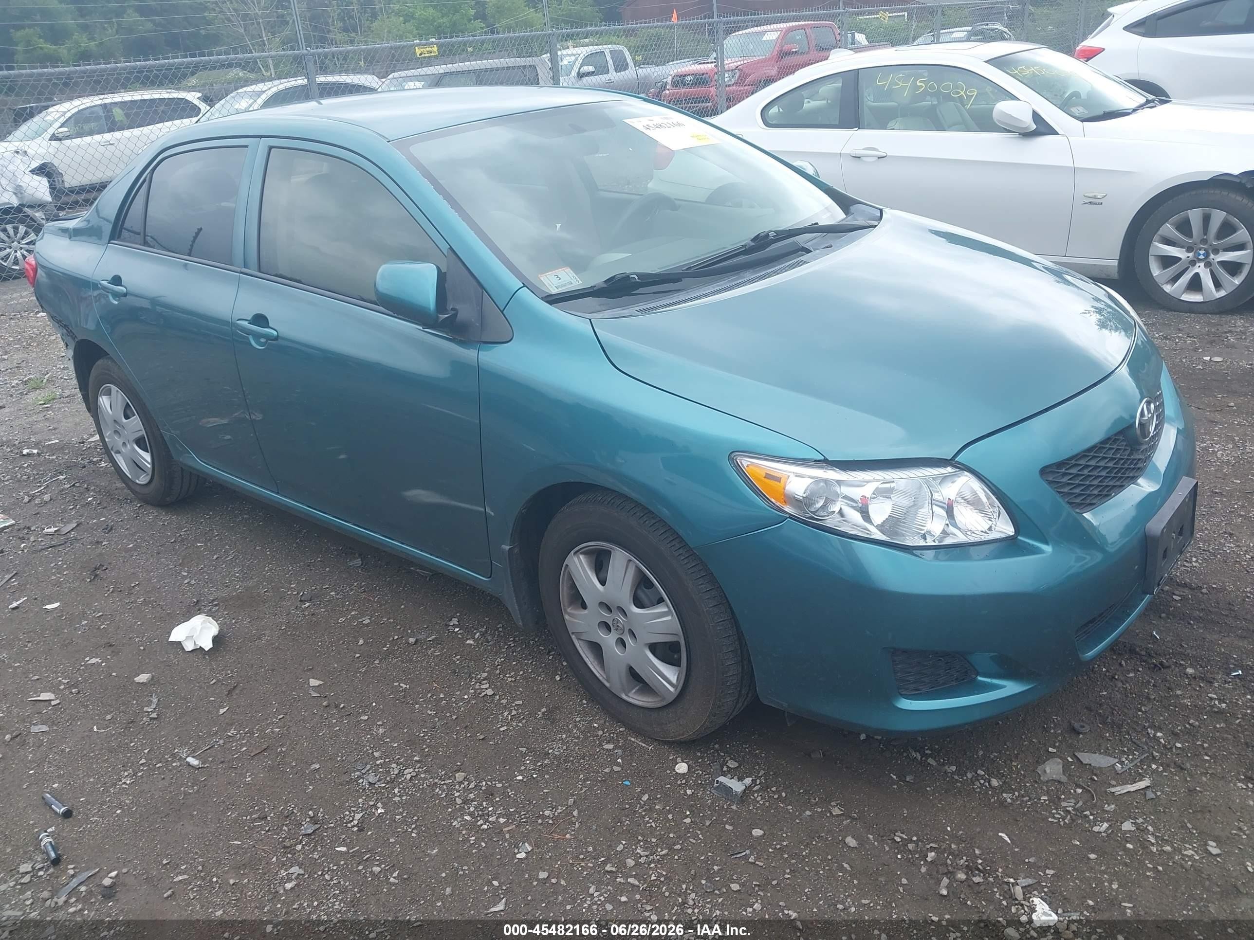 2010 Toyota Corolla Le Turquoise vin: 1NXBU4EE3AZ303417