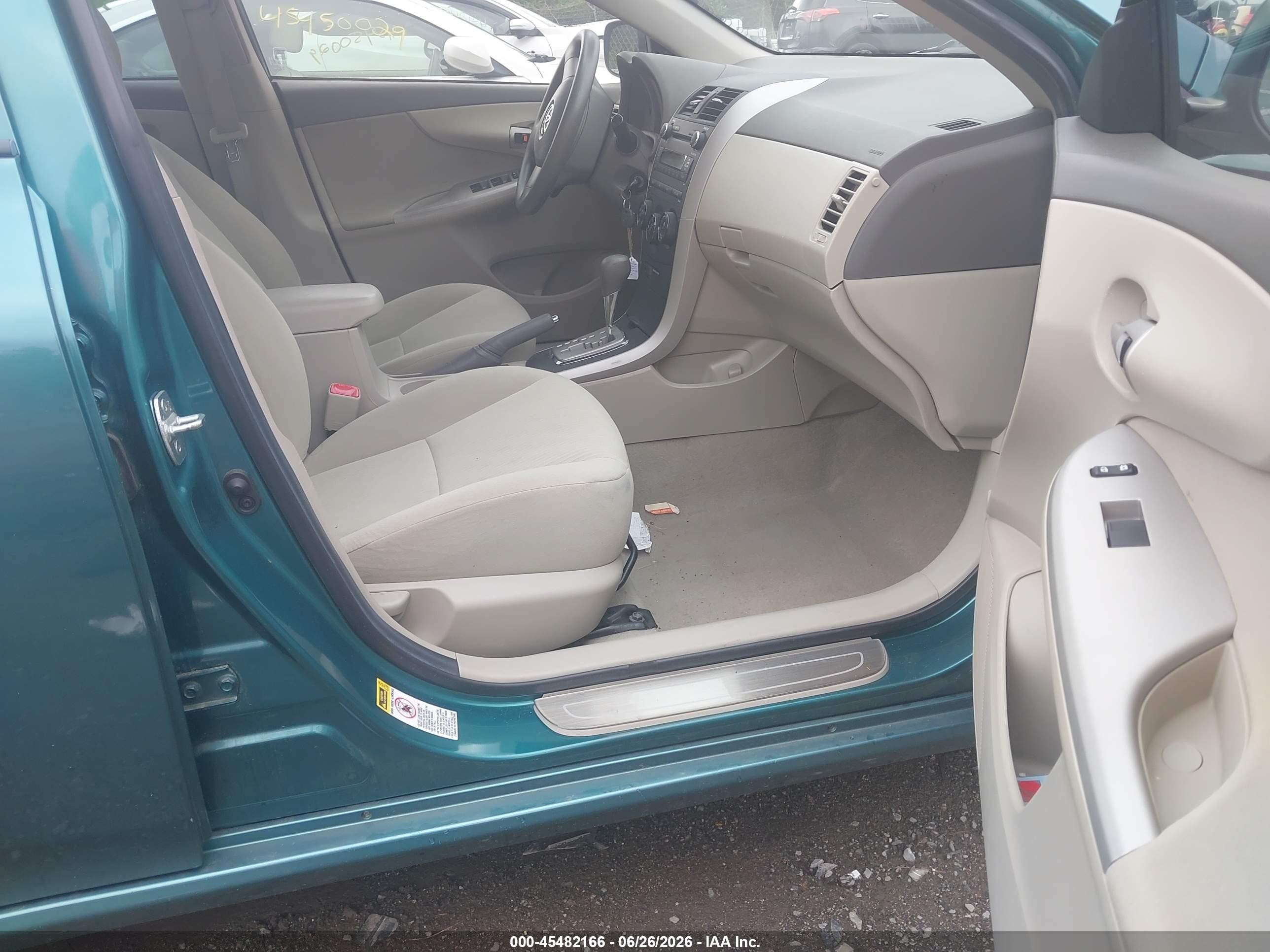 2010 Toyota Corolla Le Бирюзовый vin: 1NXBU4EE3AZ303417