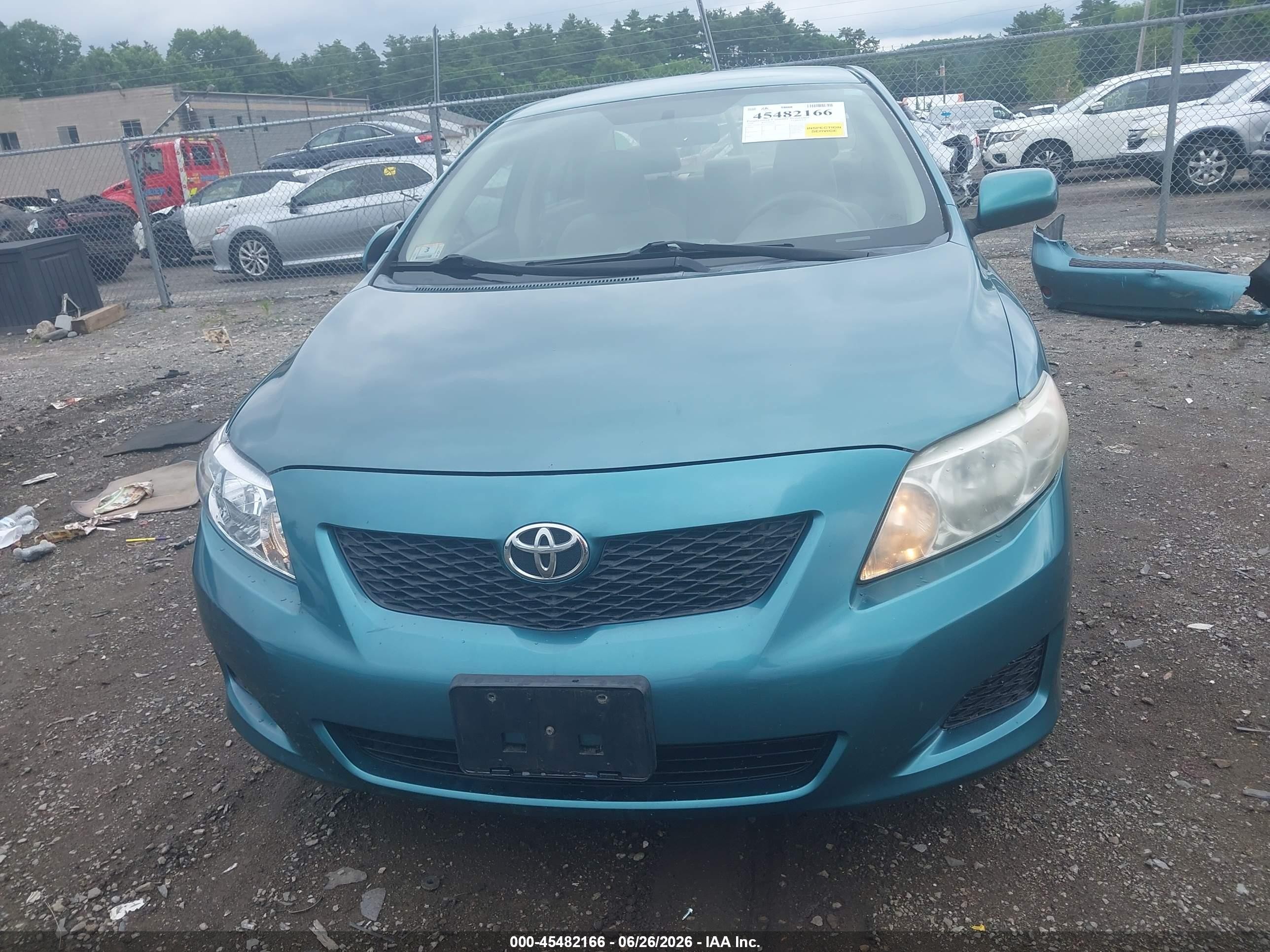 2010 Toyota Corolla Le Бирюзовый vin: 1NXBU4EE3AZ303417