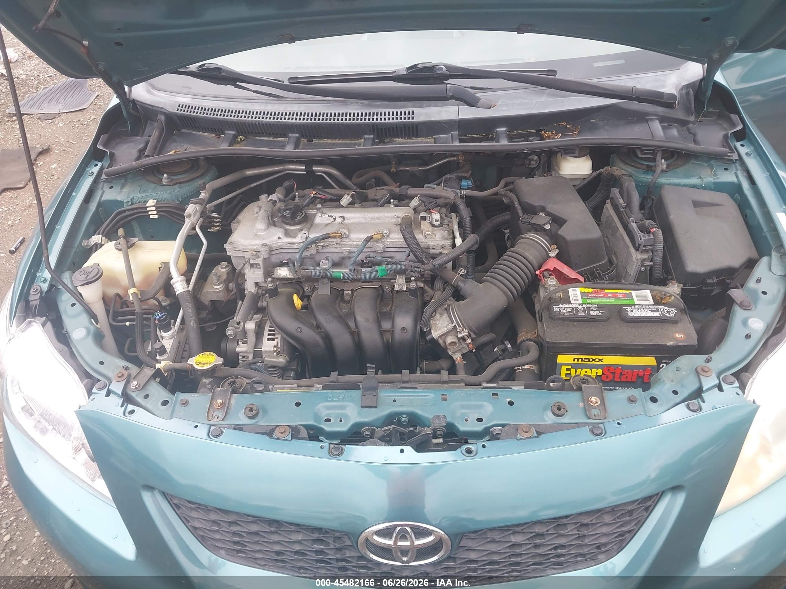 2010 Toyota Corolla Le Бирюзовый vin: 1NXBU4EE3AZ303417