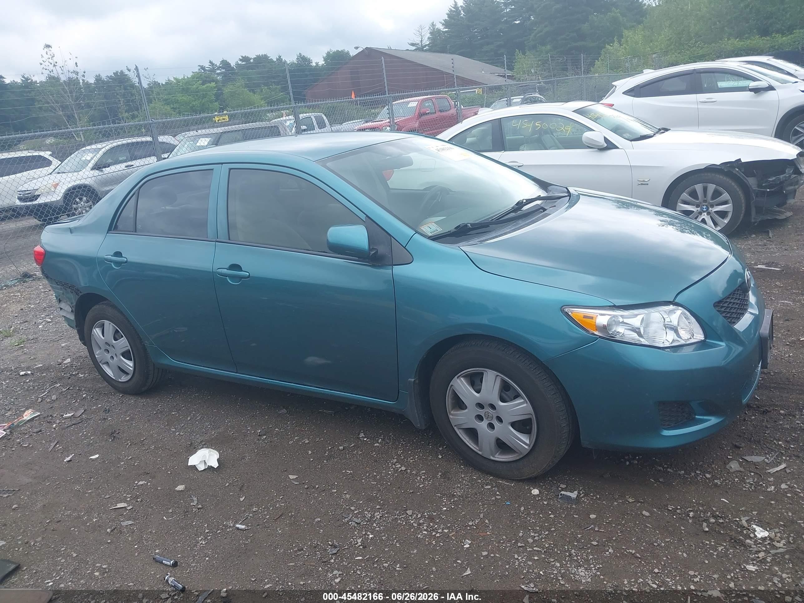 2010 Toyota Corolla Le Бирюзовый vin: 1NXBU4EE3AZ303417