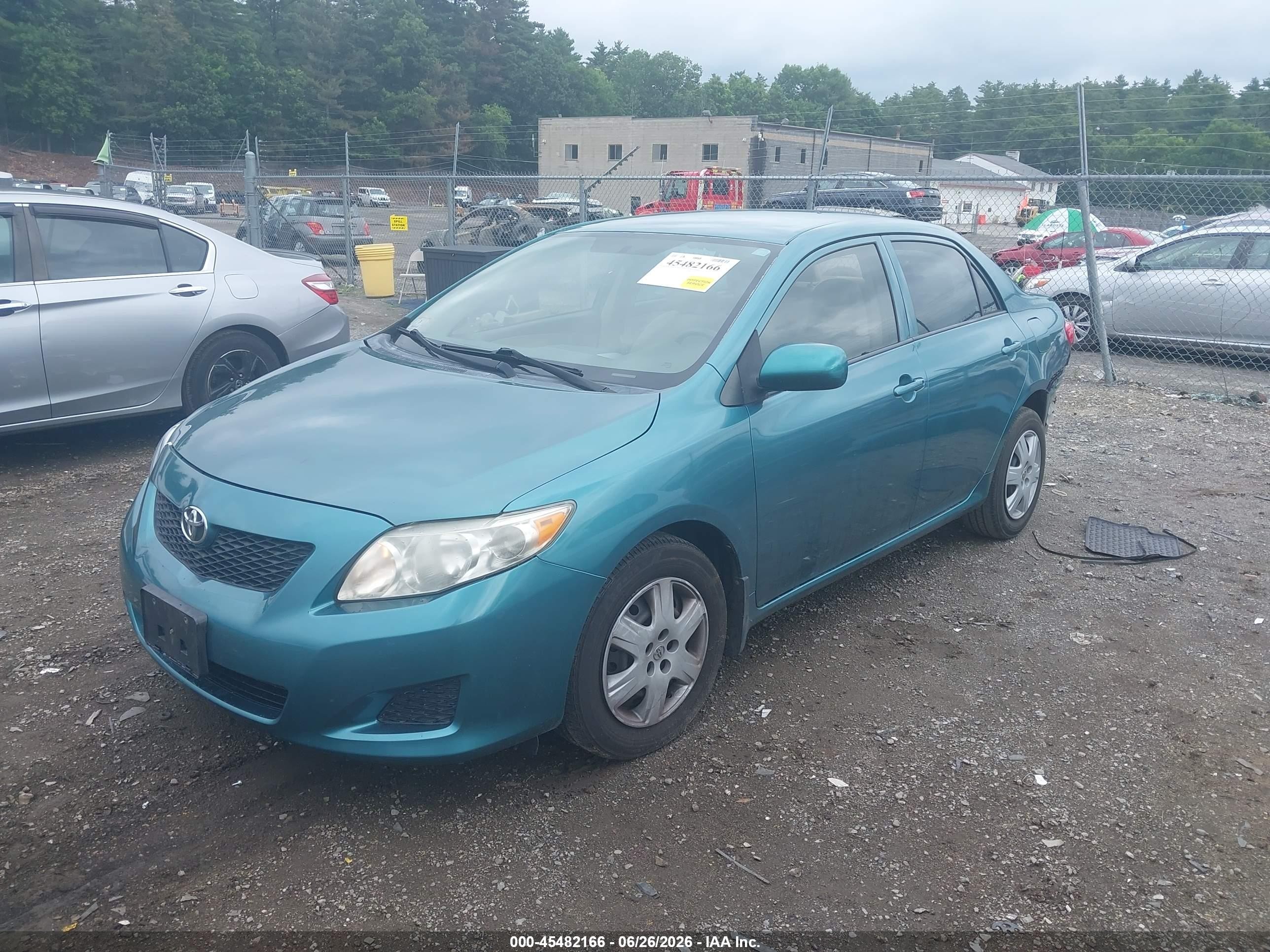 2010 Toyota Corolla Le Бирюзовый vin: 1NXBU4EE3AZ303417
