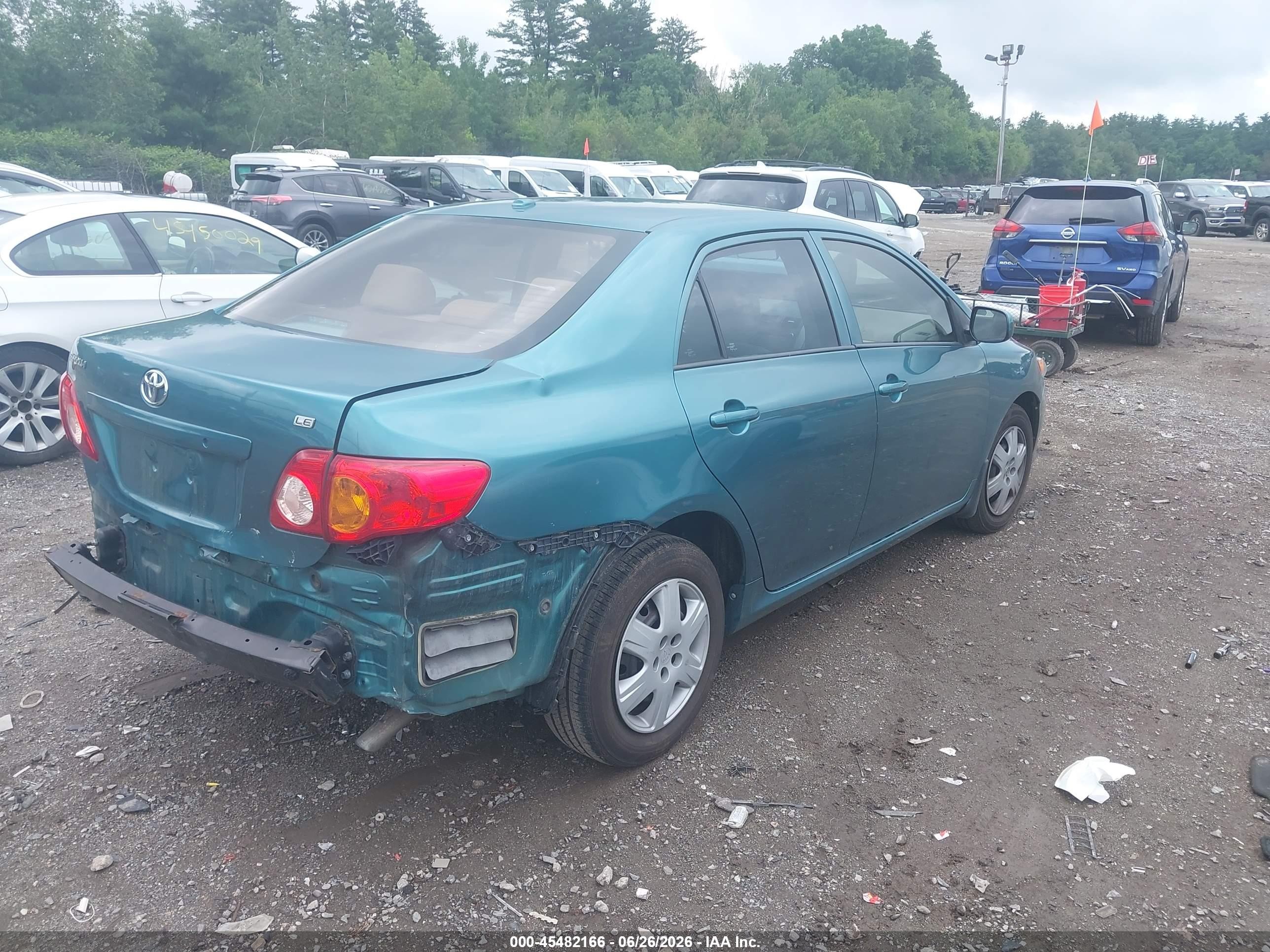 2010 Toyota Corolla Le Бирюзовый vin: 1NXBU4EE3AZ303417
