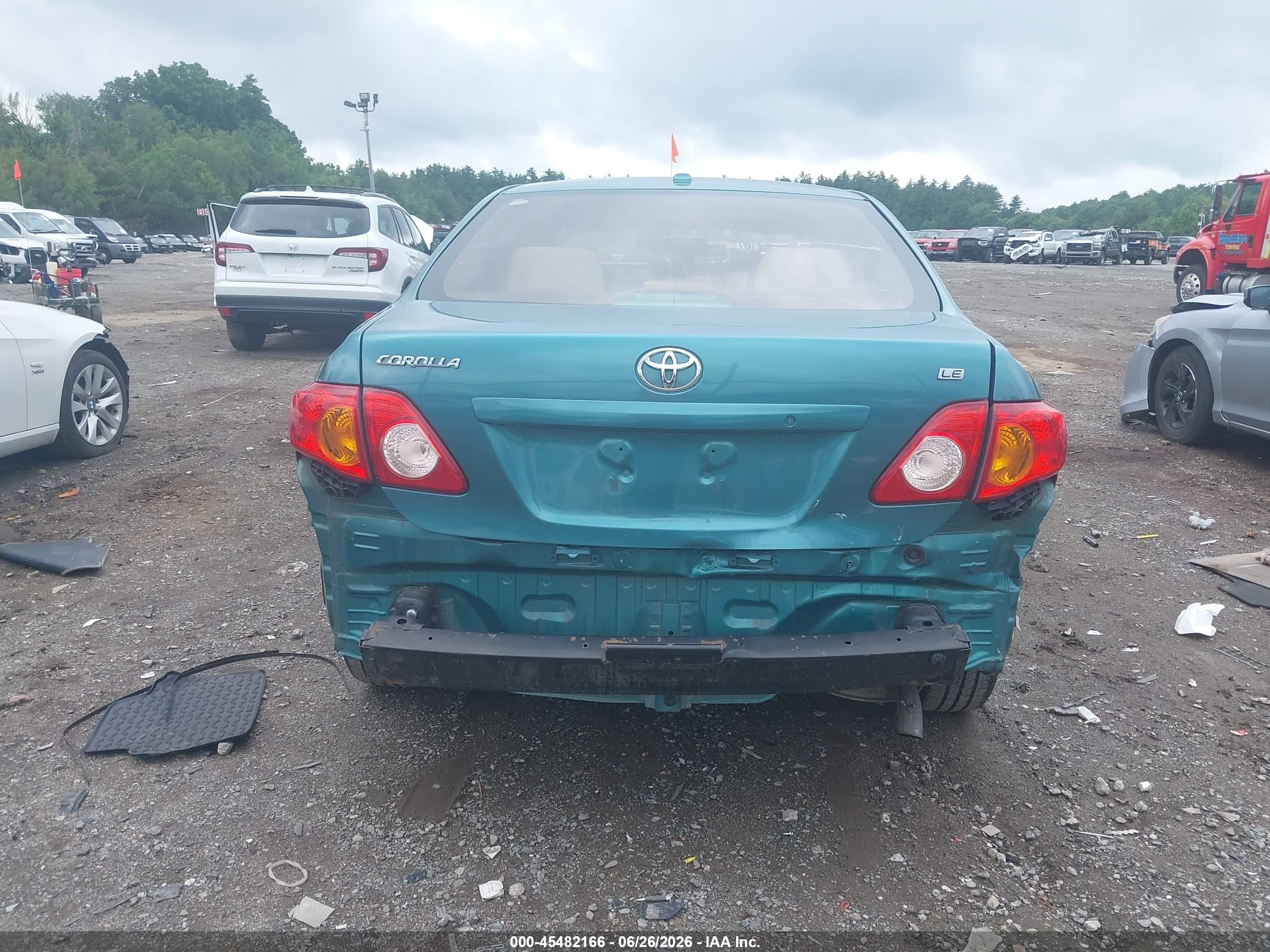 2010 Toyota Corolla Le Бирюзовый vin: 1NXBU4EE3AZ303417