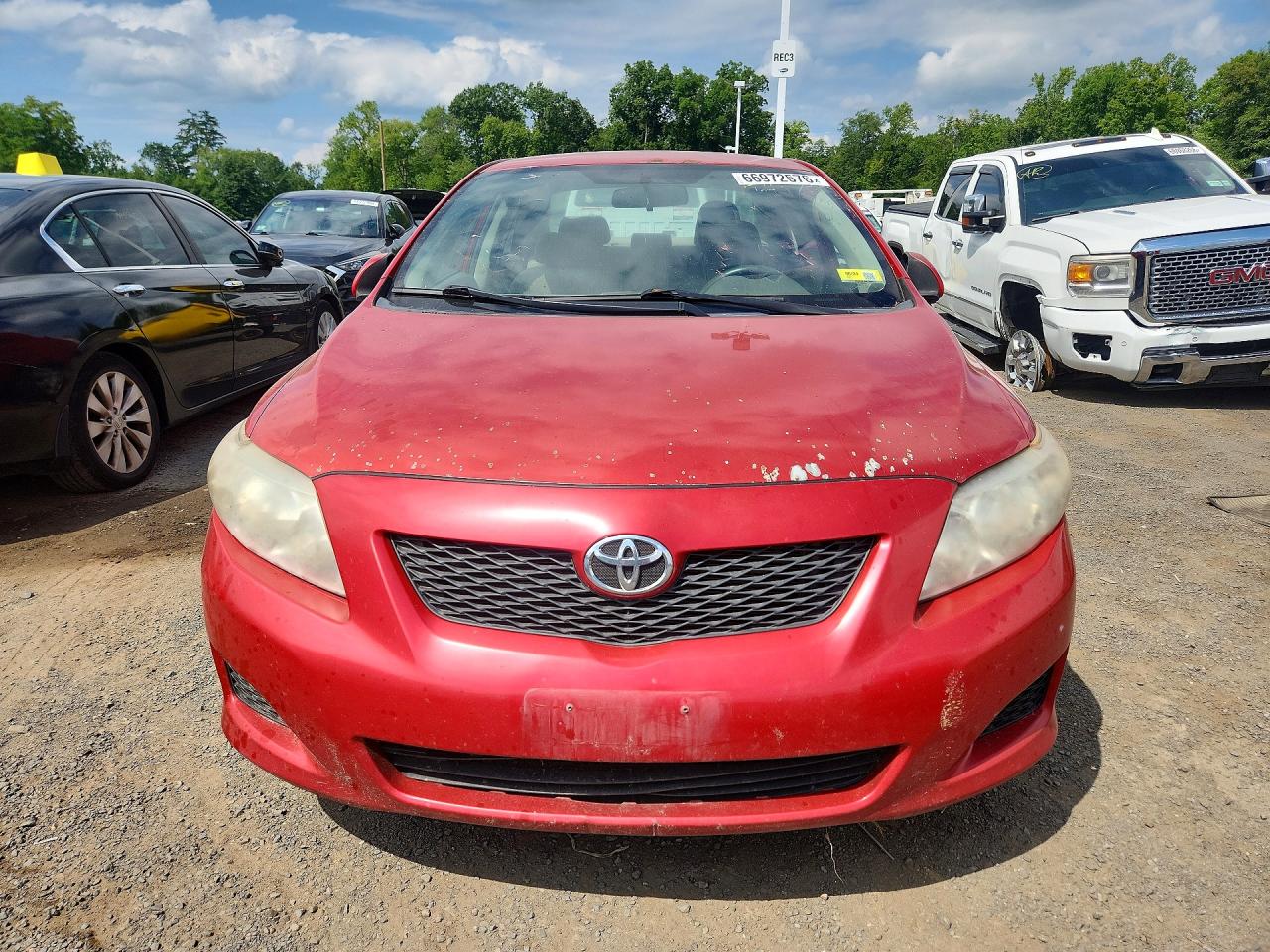2010 Toyota Corolla Le Red vin: 1NXBU4EE3AZ310464