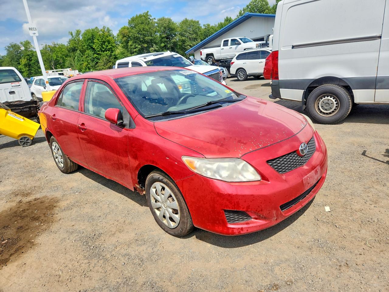 2010 Toyota Corolla Le Red vin: 1NXBU4EE3AZ310464