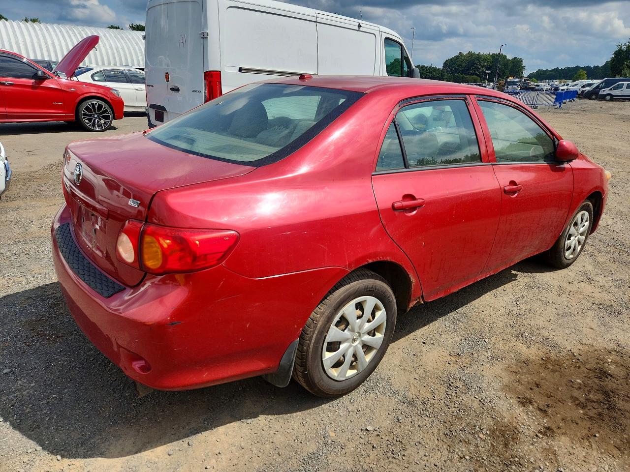 2010 Toyota Corolla Le Red vin: 1NXBU4EE3AZ310464