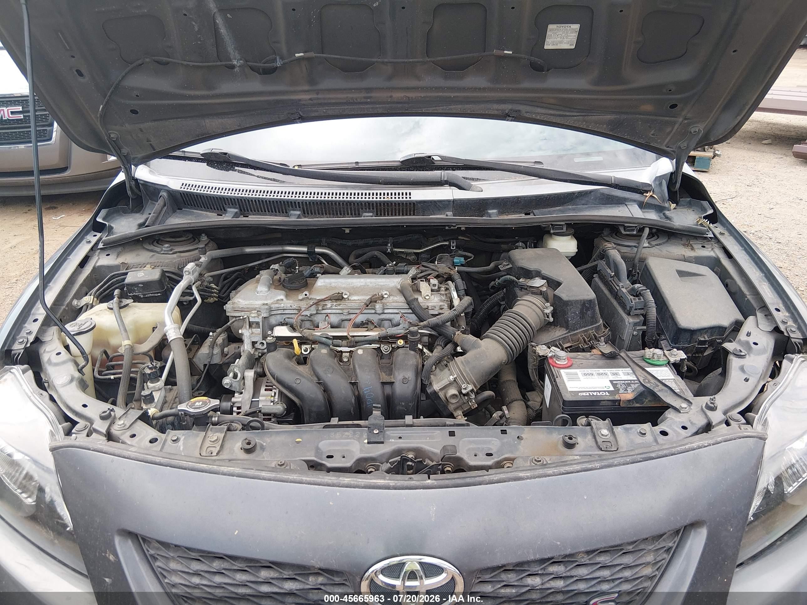 2010 Toyota Corolla S Серый vin: 1NXBU4EE3AZ335932