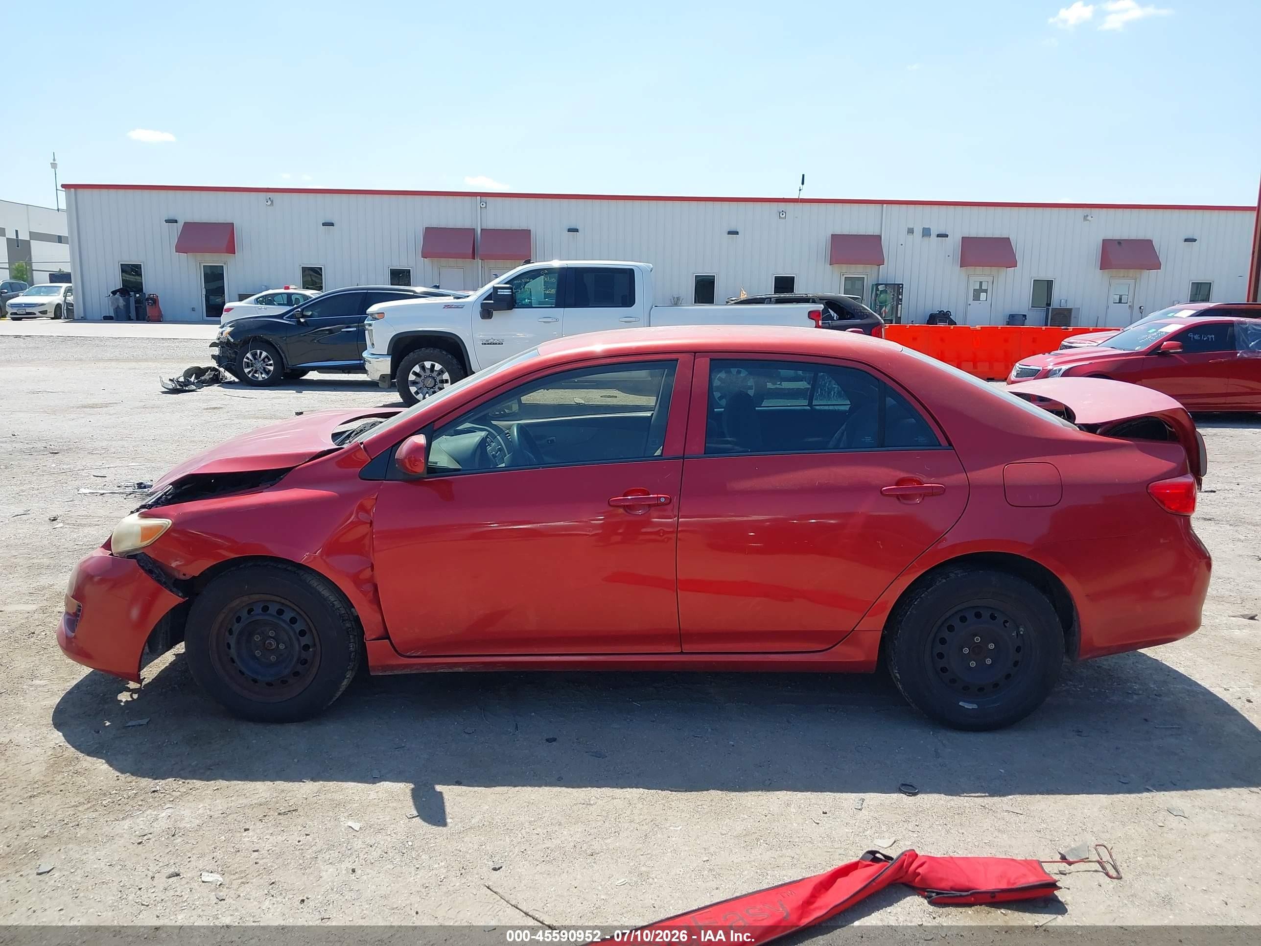 2010 Toyota Corolla Le Красный vin: 1NXBU4EE3AZ347160