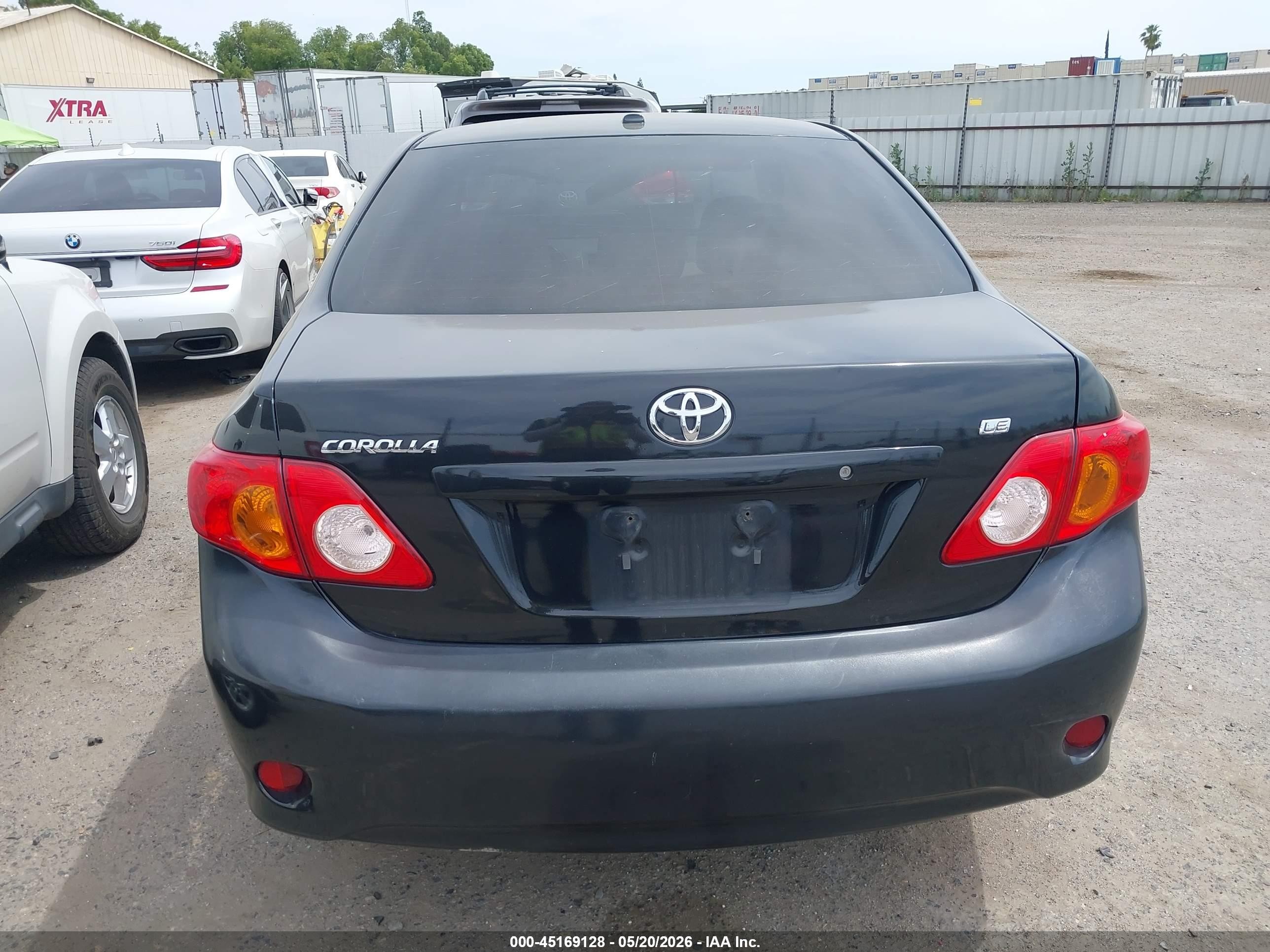 2010 Toyota Corolla Le Black vin: 1NXBU4EE3AZ367800