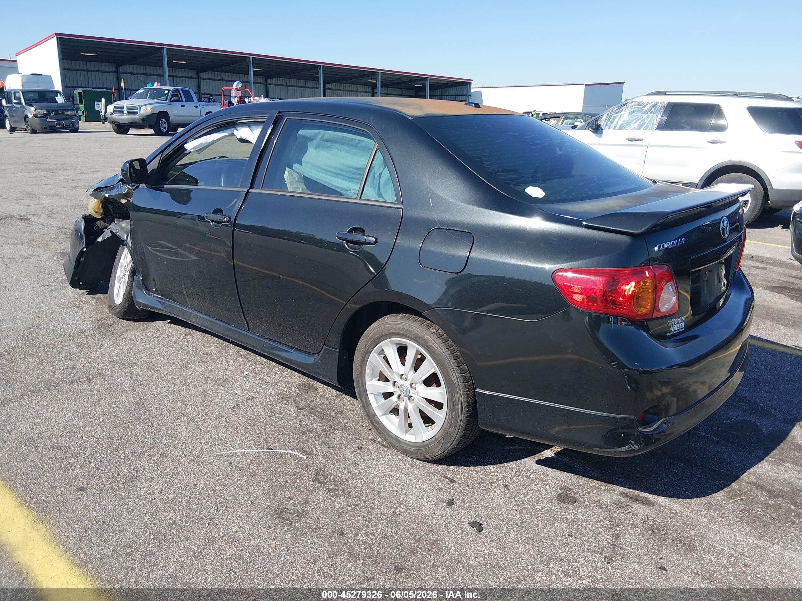 2010 Toyota Corolla S Black vin: 1NXBU4EE3AZ382510