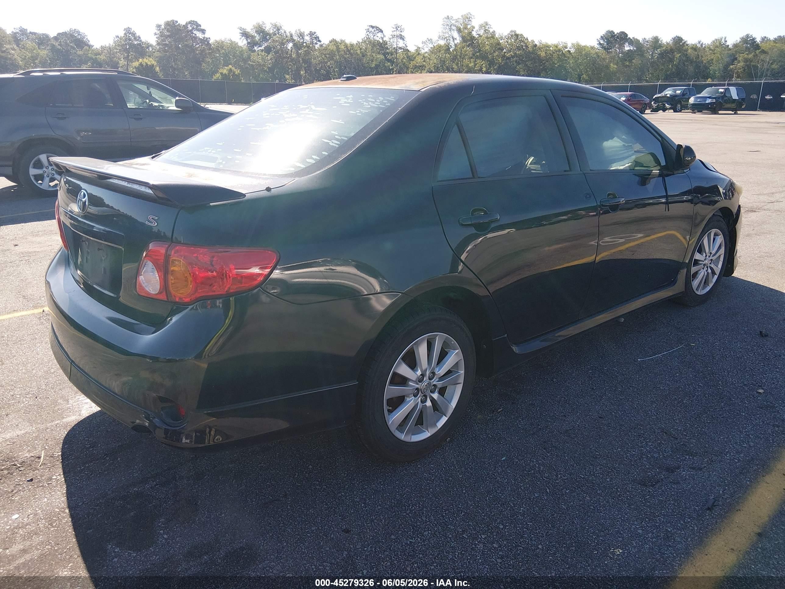 2010 Toyota Corolla S Black vin: 1NXBU4EE3AZ382510