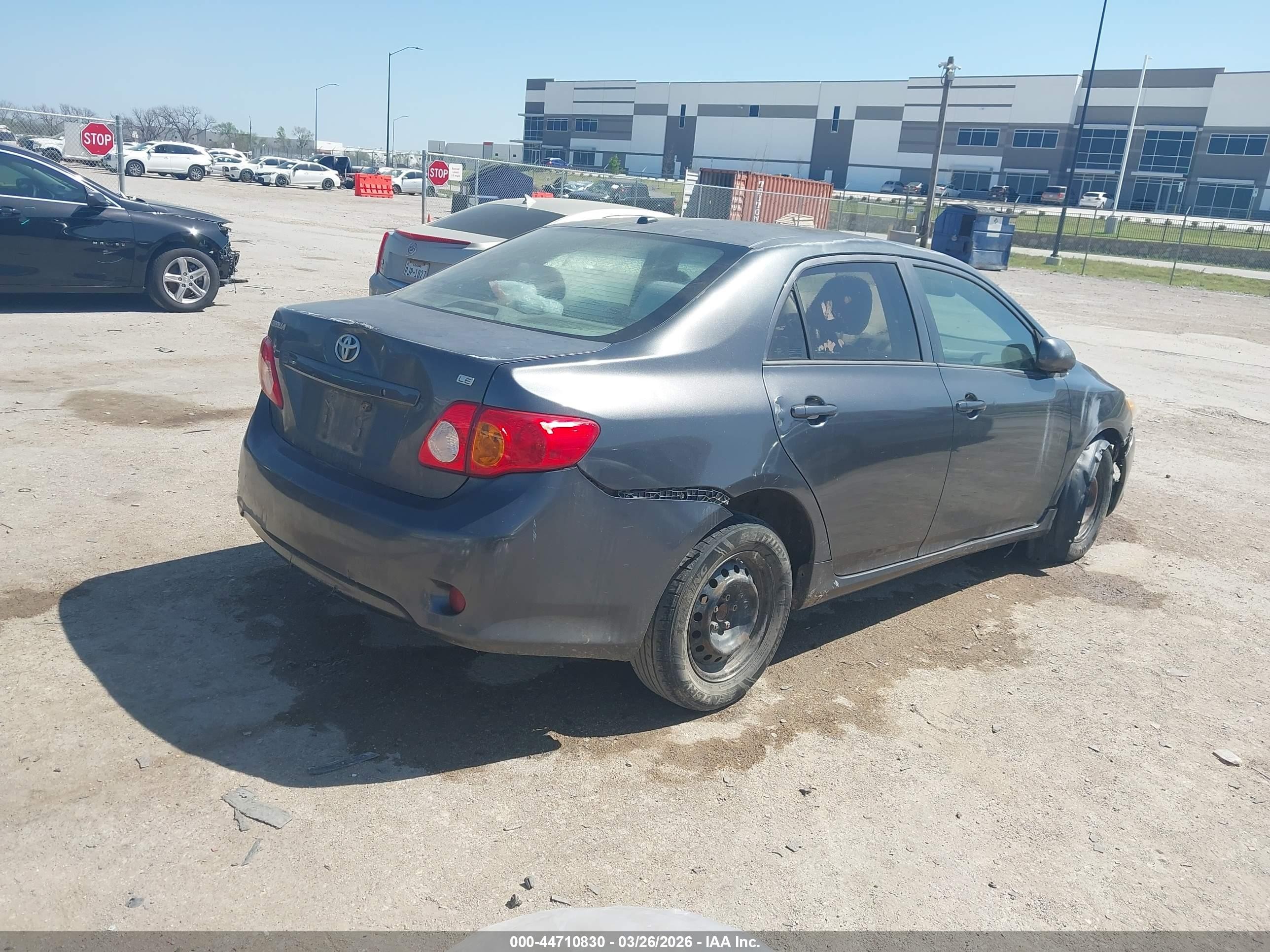 2010 Toyota Corolla Le Gray vin: 1NXBU4EE3AZ384435