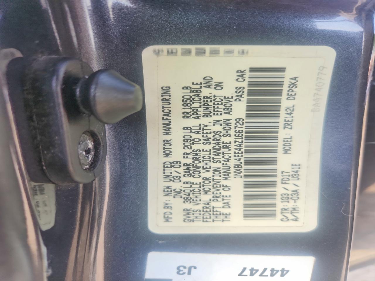 2010 Toyota Corolla S Gray vin: 1NXBU4EE4AZ166729