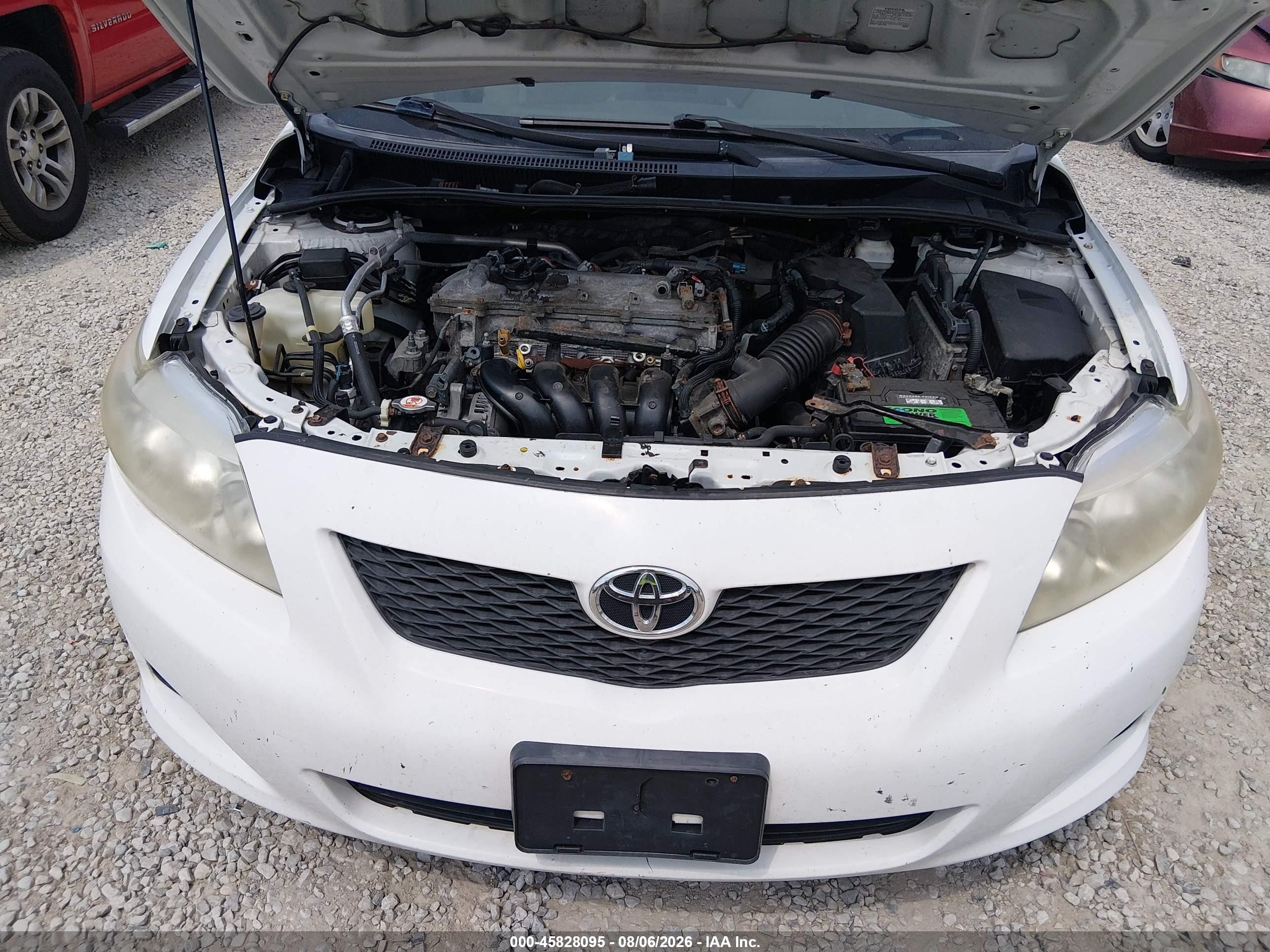 2010 Toyota Corolla Le White vin: 1NXBU4EE4AZ168254