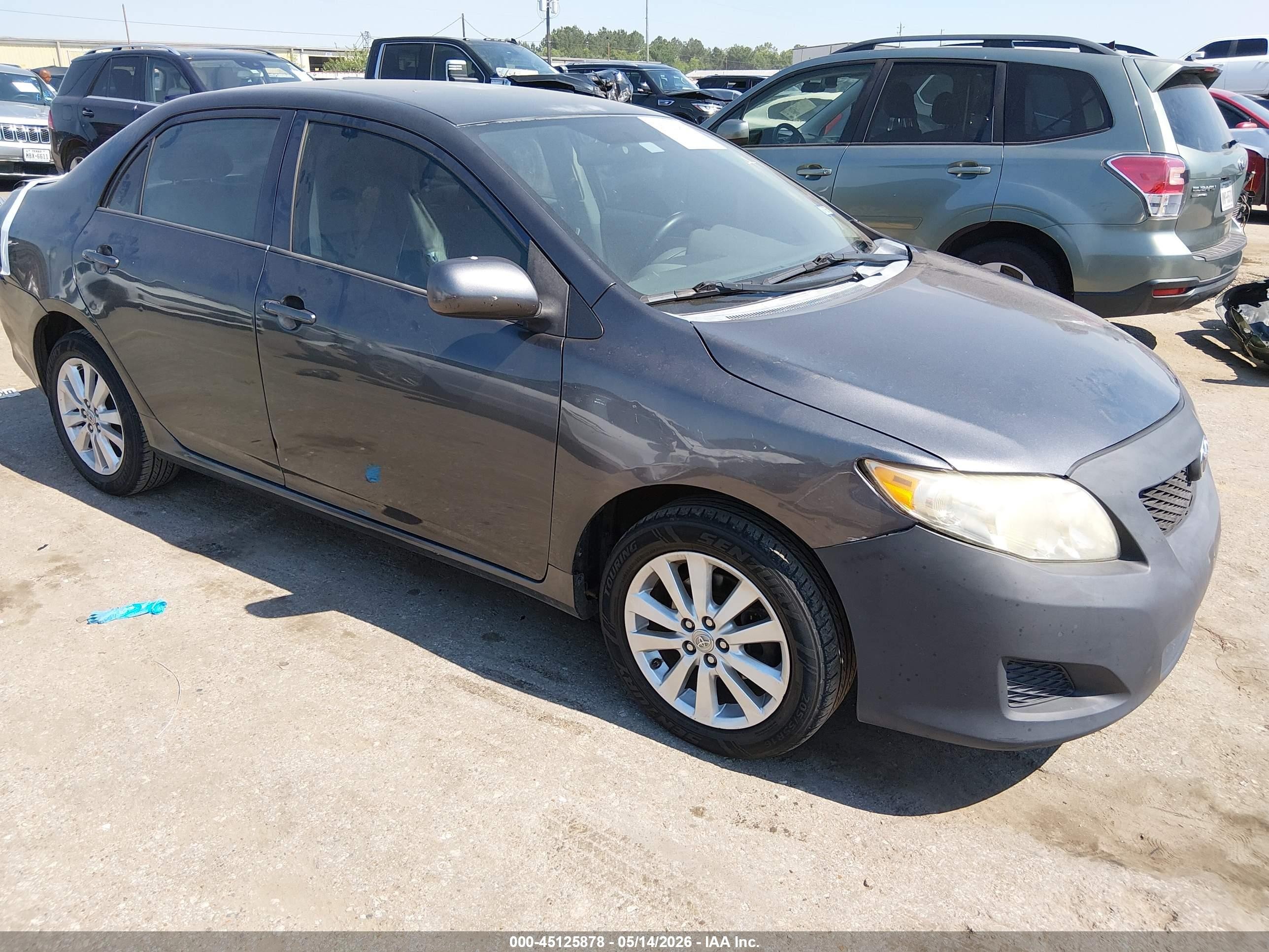 2010 Toyota Corolla Le Gray vin: 1NXBU4EE4AZ182347