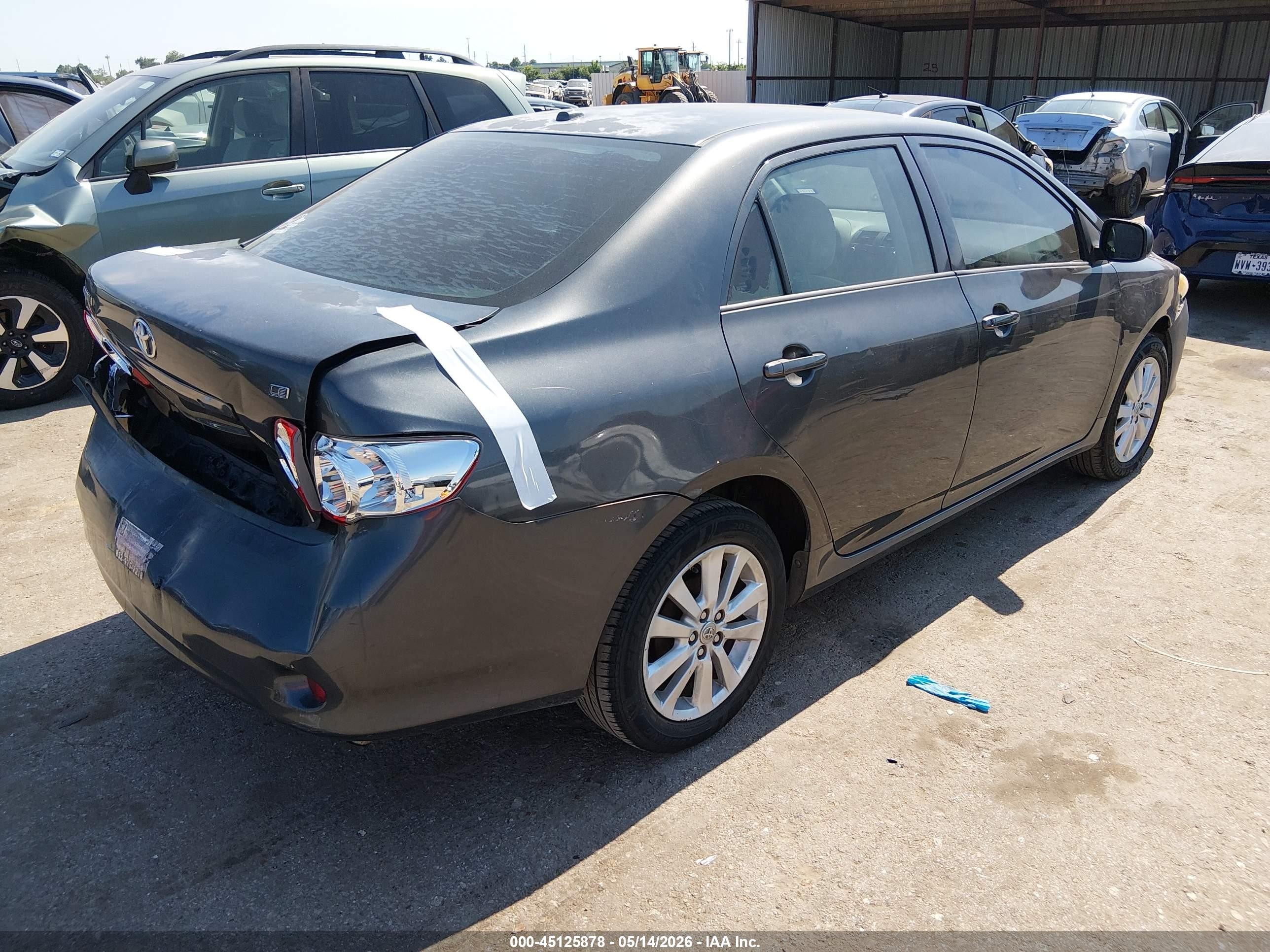 2010 Toyota Corolla Le Gray vin: 1NXBU4EE4AZ182347