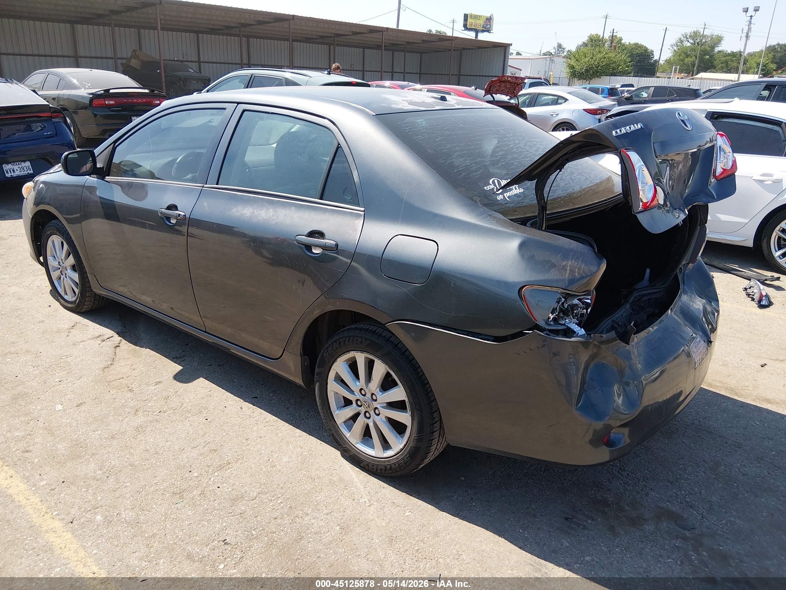 2010 Toyota Corolla Le Gray vin: 1NXBU4EE4AZ182347