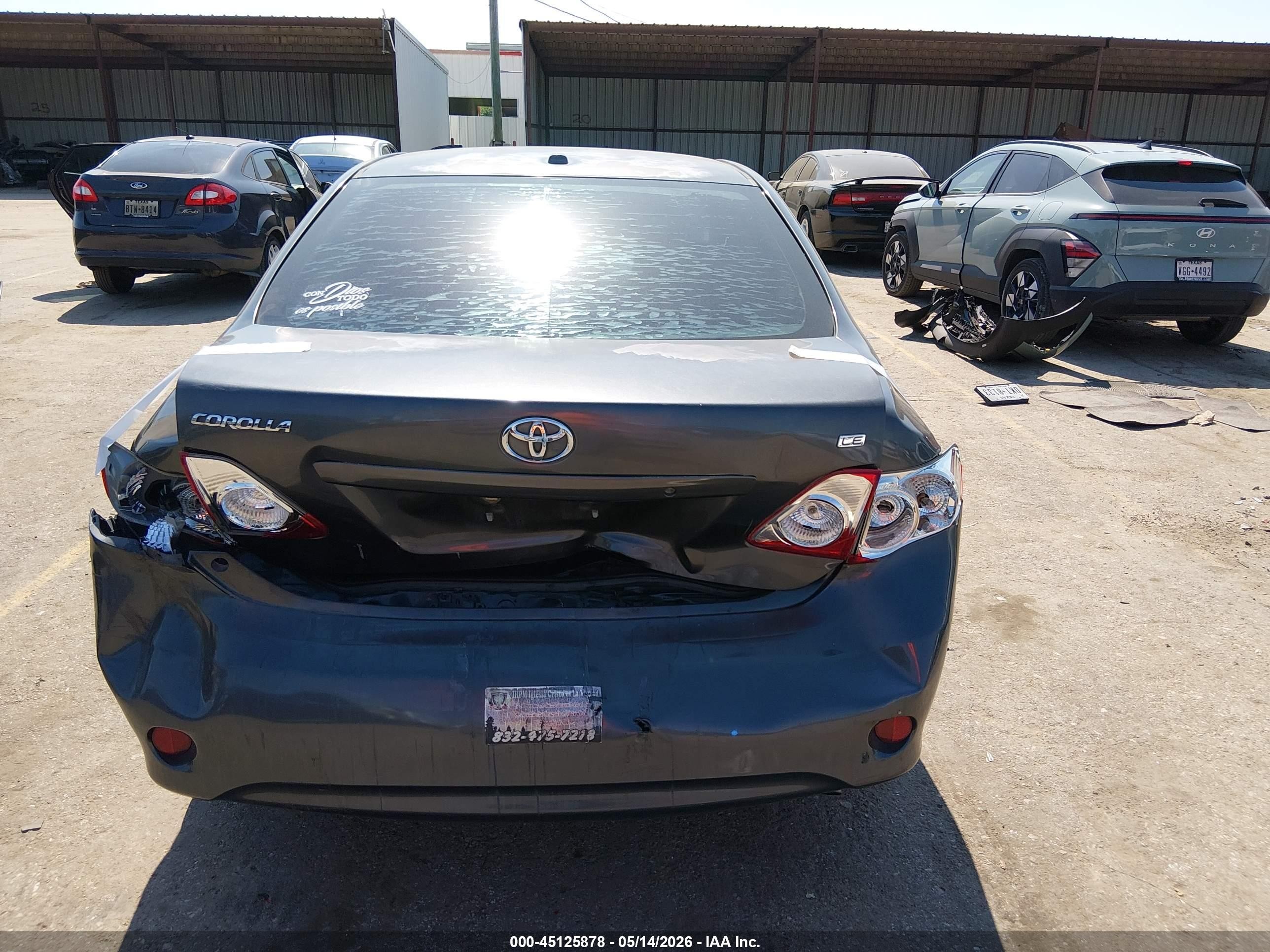 2010 Toyota Corolla Le Gray vin: 1NXBU4EE4AZ182347