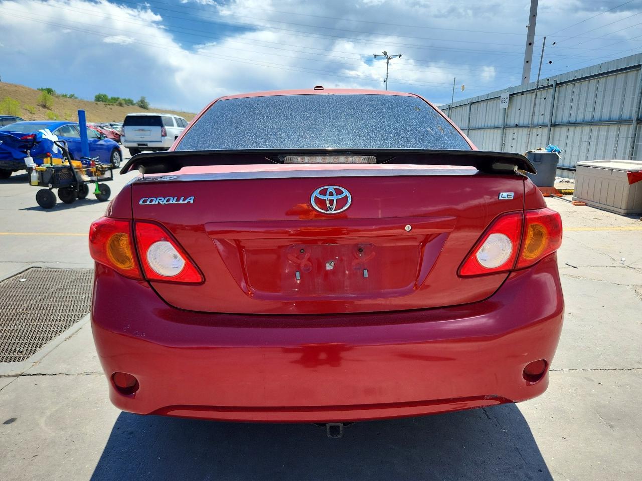 2010 Toyota Corolla Le Red vin: 1NXBU4EE4AZ187452
