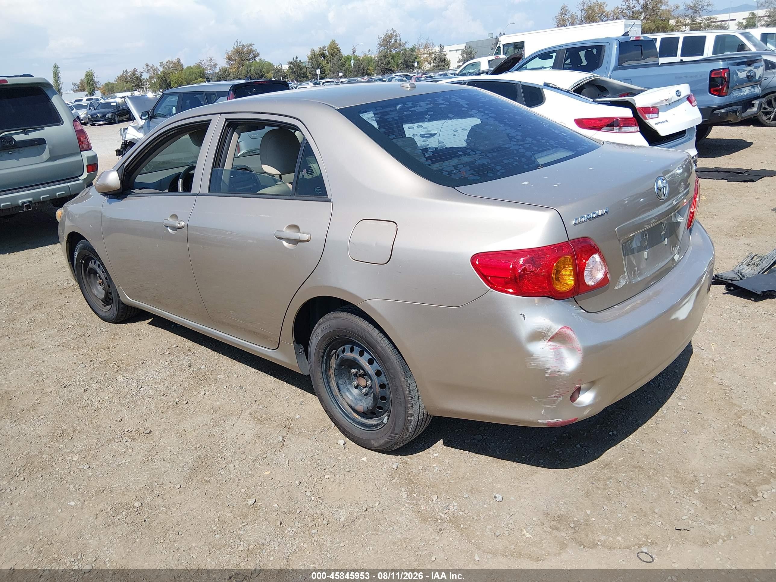 2010 Toyota Corolla Le Beige vin: 1NXBU4EE4AZ202516