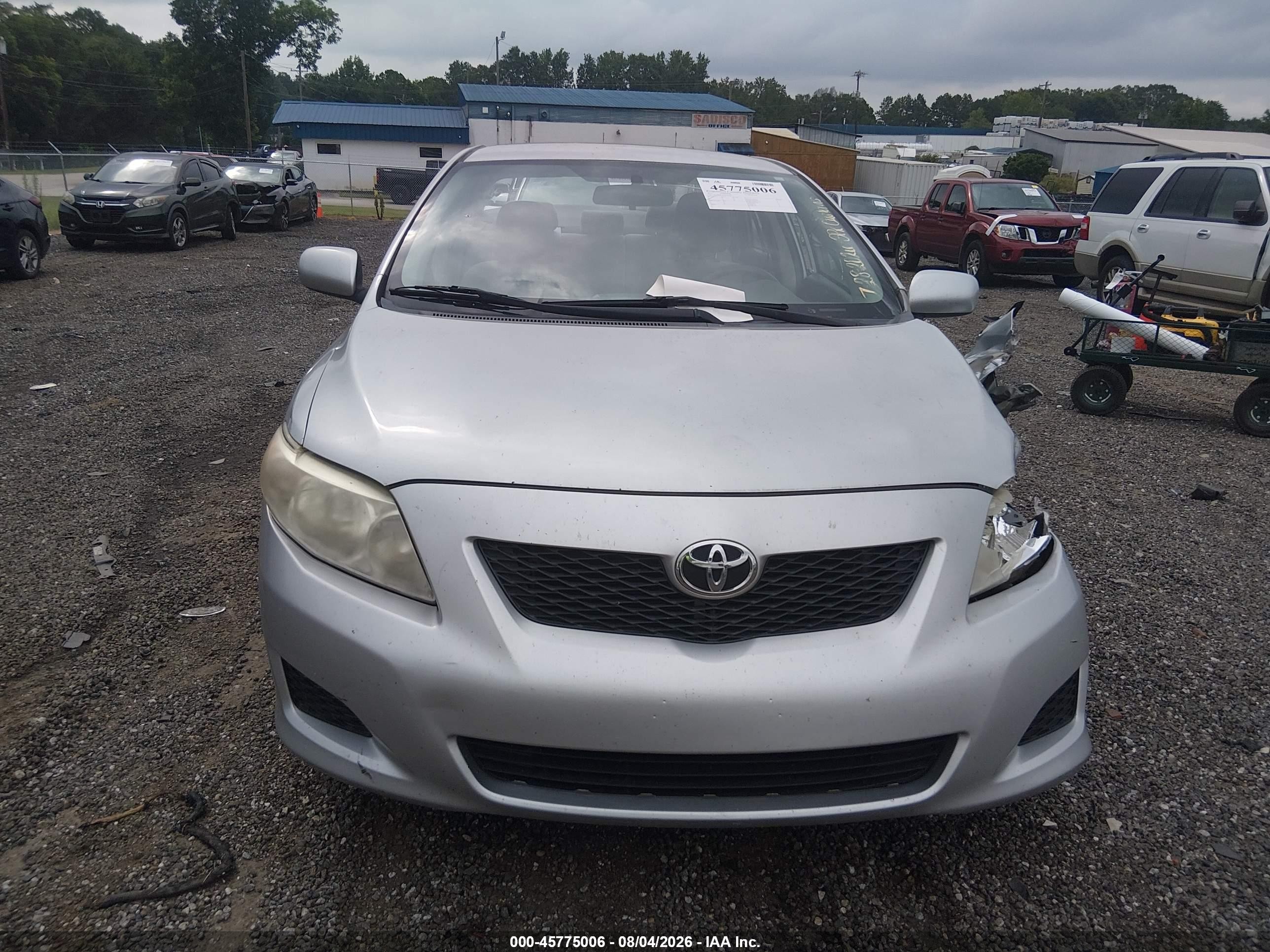 2010 Toyota Corolla Le Серебряный vin: 1NXBU4EE4AZ204461