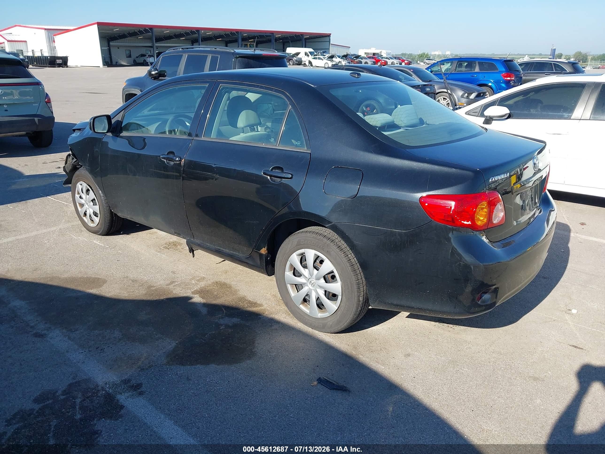 2010 Toyota Corolla Le Black vin: 1NXBU4EE4AZ206971