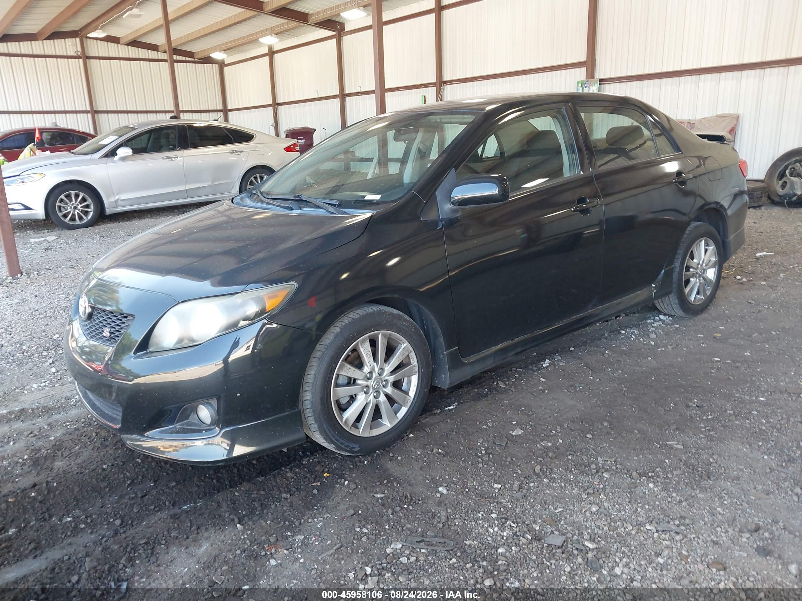 2010 Toyota Corolla S Black vin: 1NXBU4EE4AZ212494