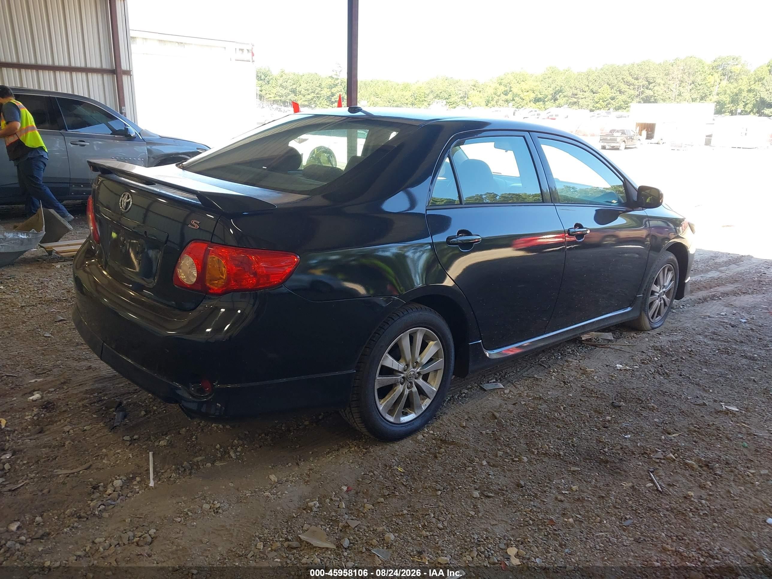 2010 Toyota Corolla S Black vin: 1NXBU4EE4AZ212494