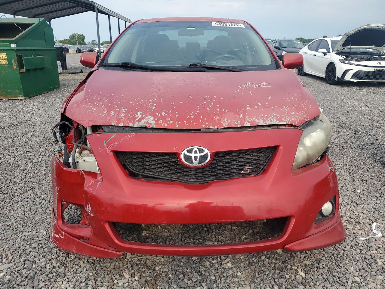 2010 Toyota Corolla Red vin: 1NXBU4EE4AZ213449
