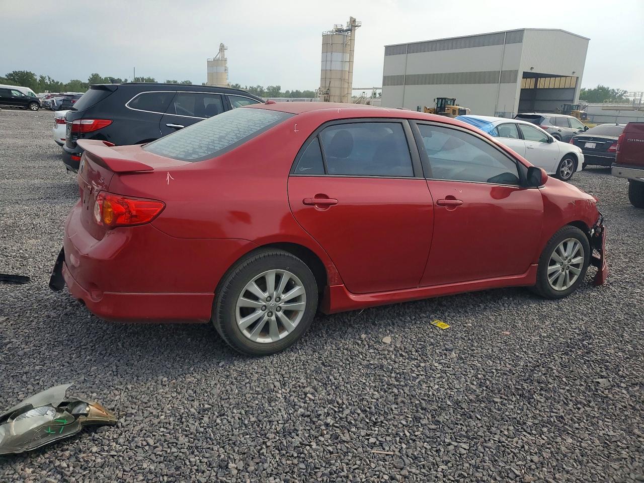 2010 Toyota Corolla Red vin: 1NXBU4EE4AZ213449
