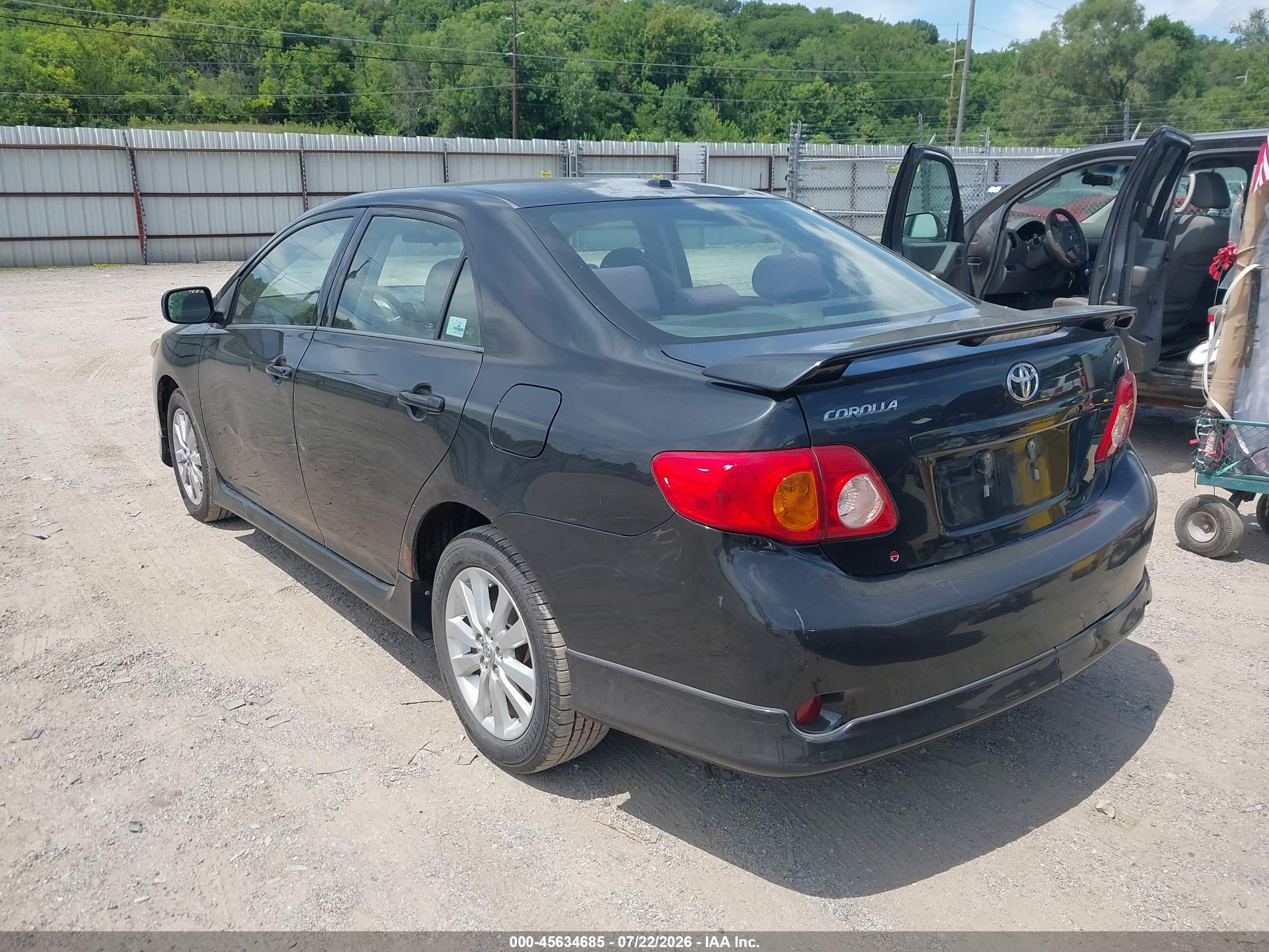 2010 Toyota Corolla S Black vin: 1NXBU4EE4AZ219624