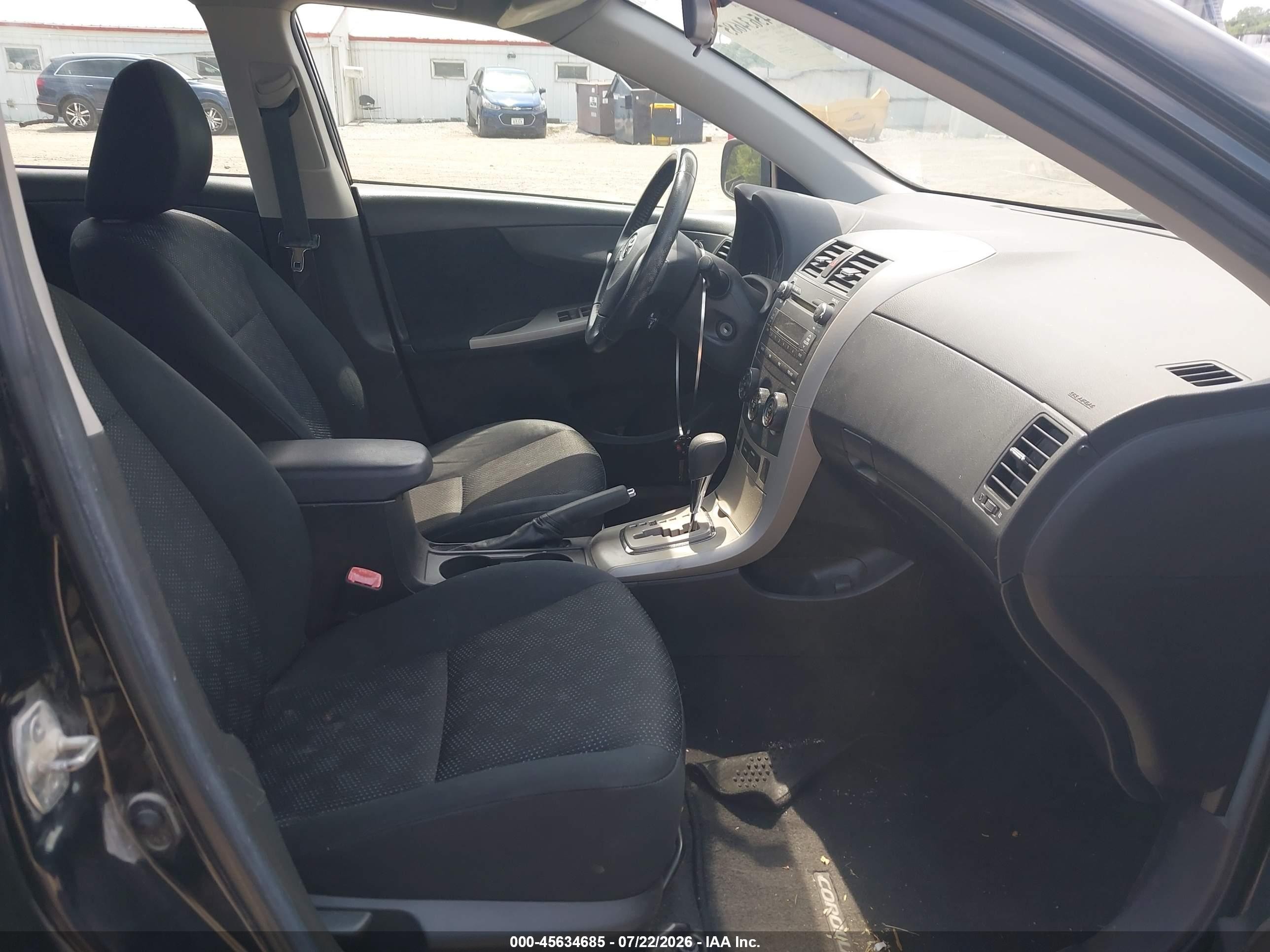 2010 Toyota Corolla S Black vin: 1NXBU4EE4AZ219624