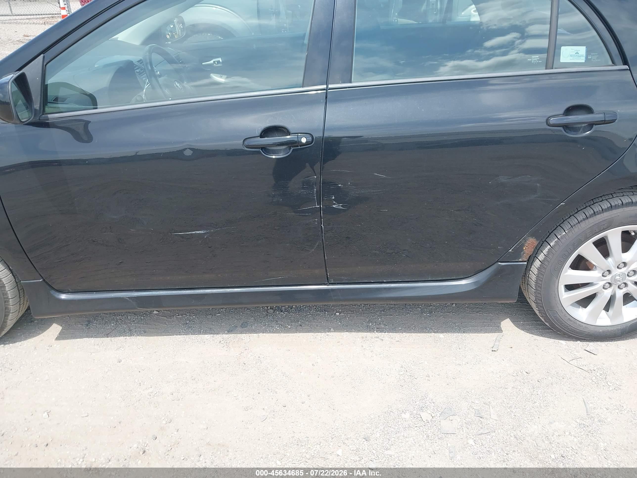 2010 Toyota Corolla S Black vin: 1NXBU4EE4AZ219624