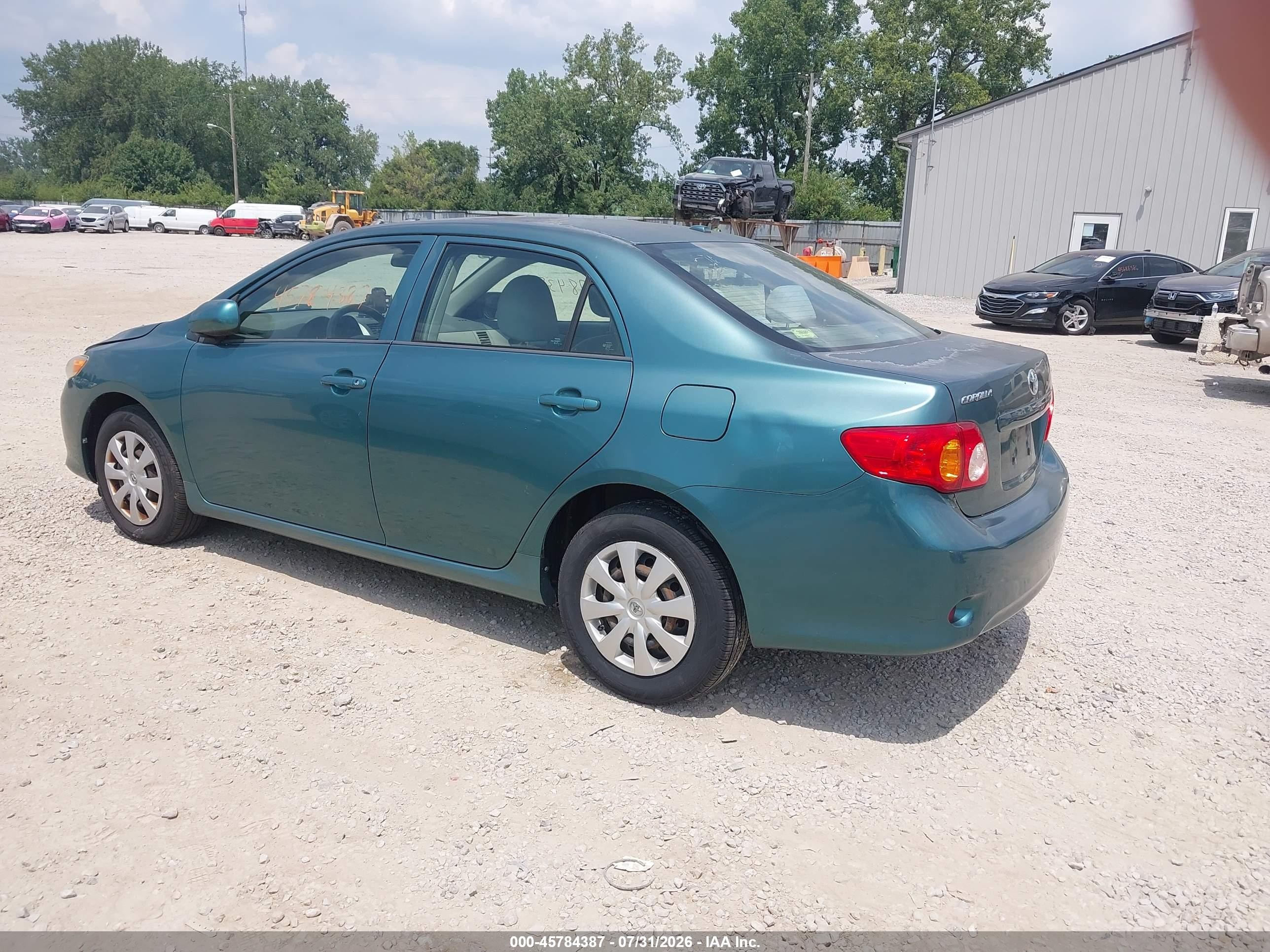 2010 Toyota Corolla Le Teal vin: 1NXBU4EE4AZ235709