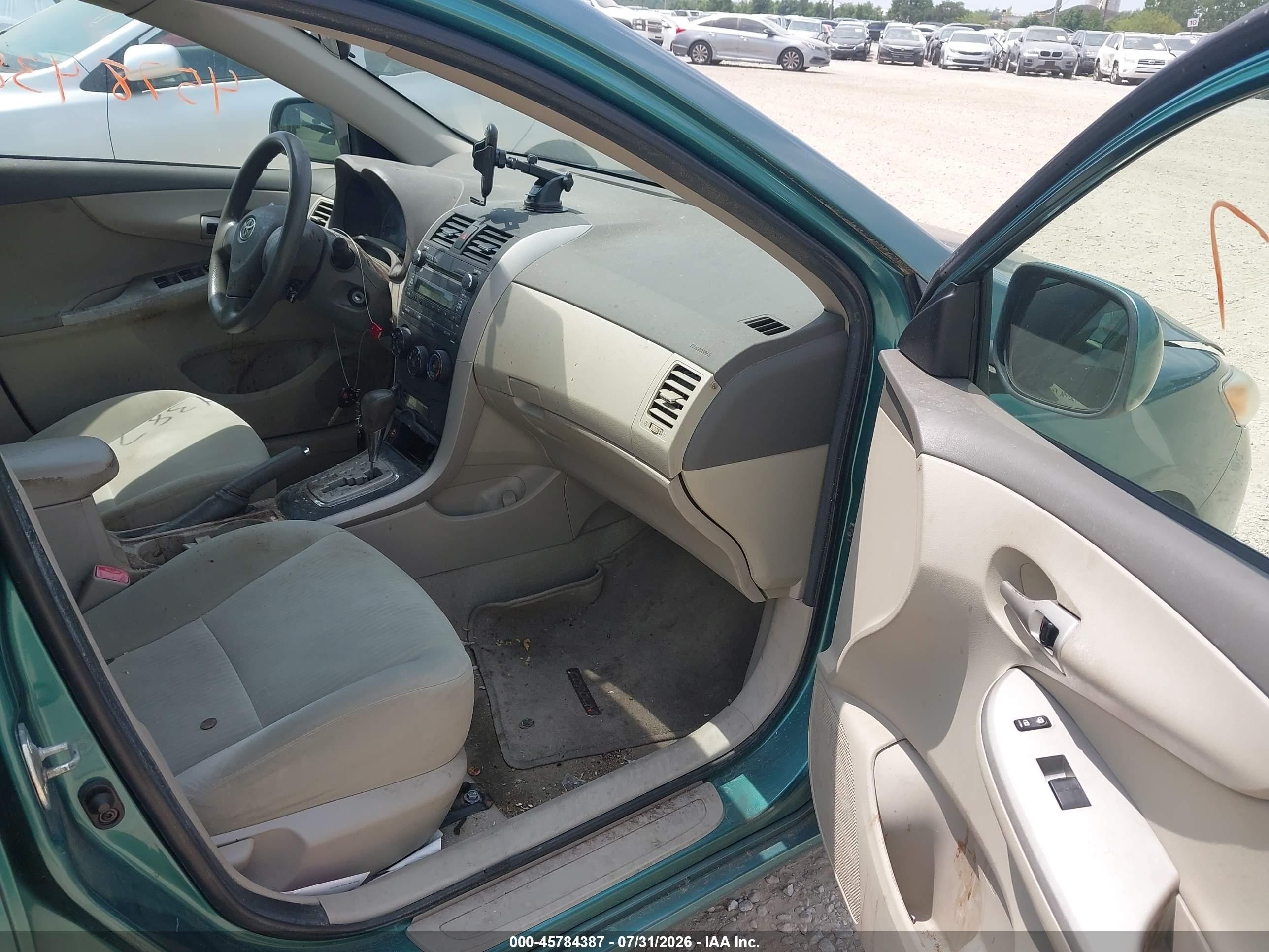 2010 Toyota Corolla Le Teal vin: 1NXBU4EE4AZ235709