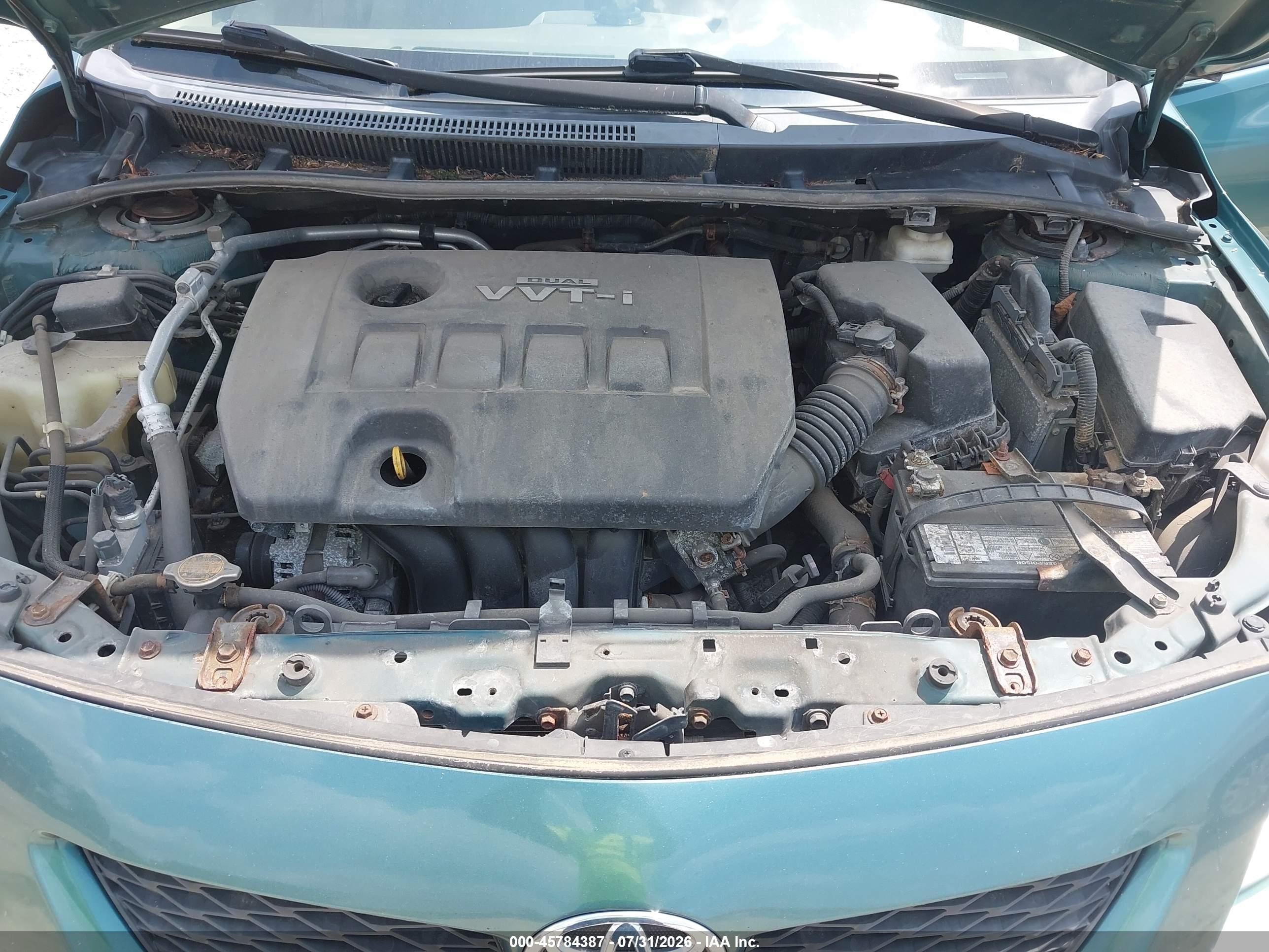 2010 Toyota Corolla Le Teal vin: 1NXBU4EE4AZ235709