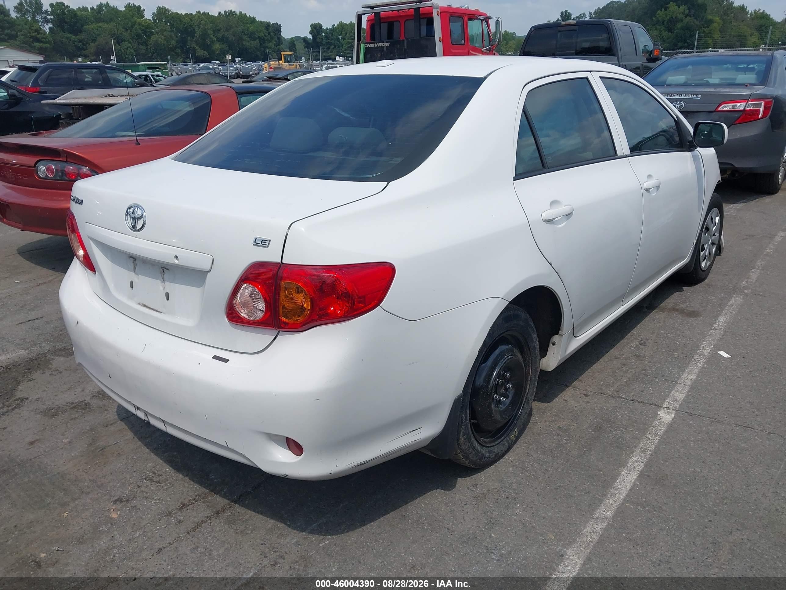 2010 Toyota Corolla Le White vin: 1NXBU4EE4AZ238917
