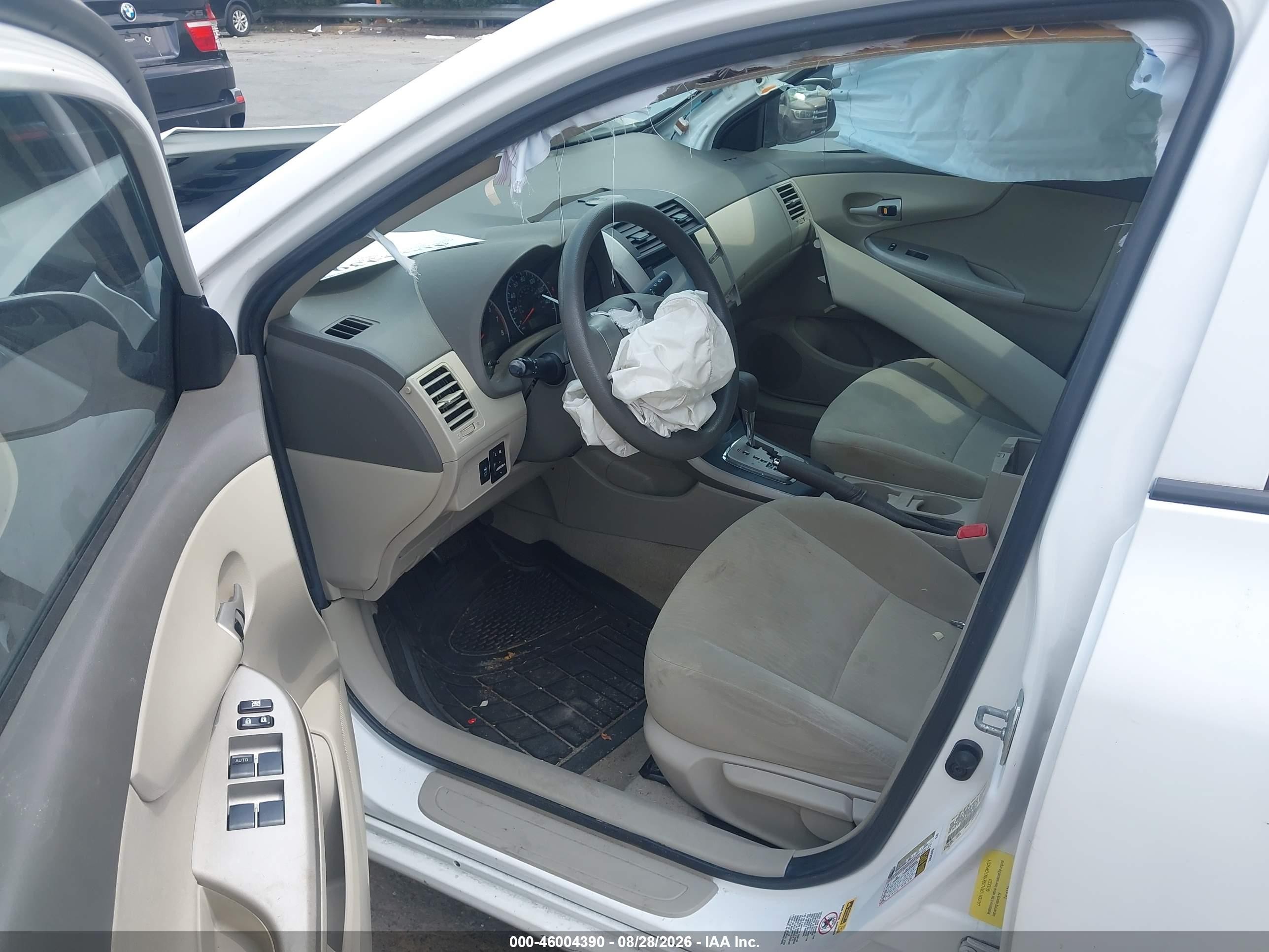 2010 Toyota Corolla Le White vin: 1NXBU4EE4AZ238917